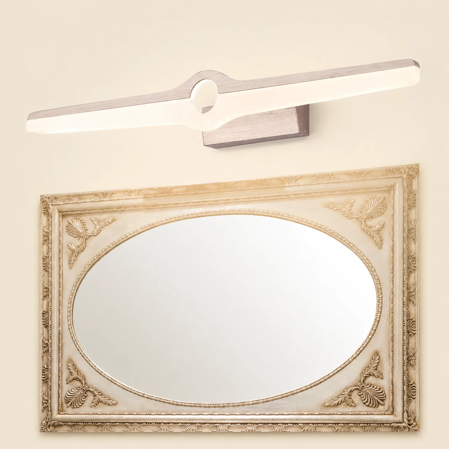 Leigh Spiegelfront Waschtisch-Wandleuchte, L 40/57/74CM - Lumpaz