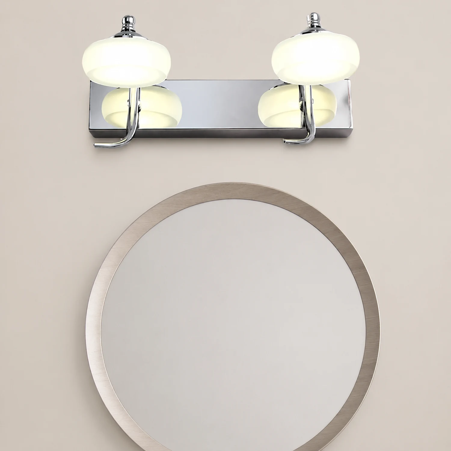 Leigh Lantern Spiegelfront Waschtisch-Wandleuchte, 2/3-flammig - Lumpaz