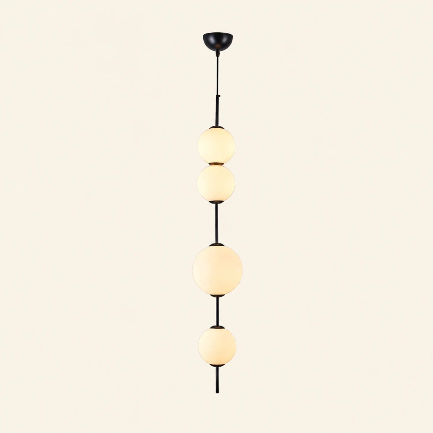 Valentina Pendelleuchte, 3 Stile, Metall & Glas - Lumpaz