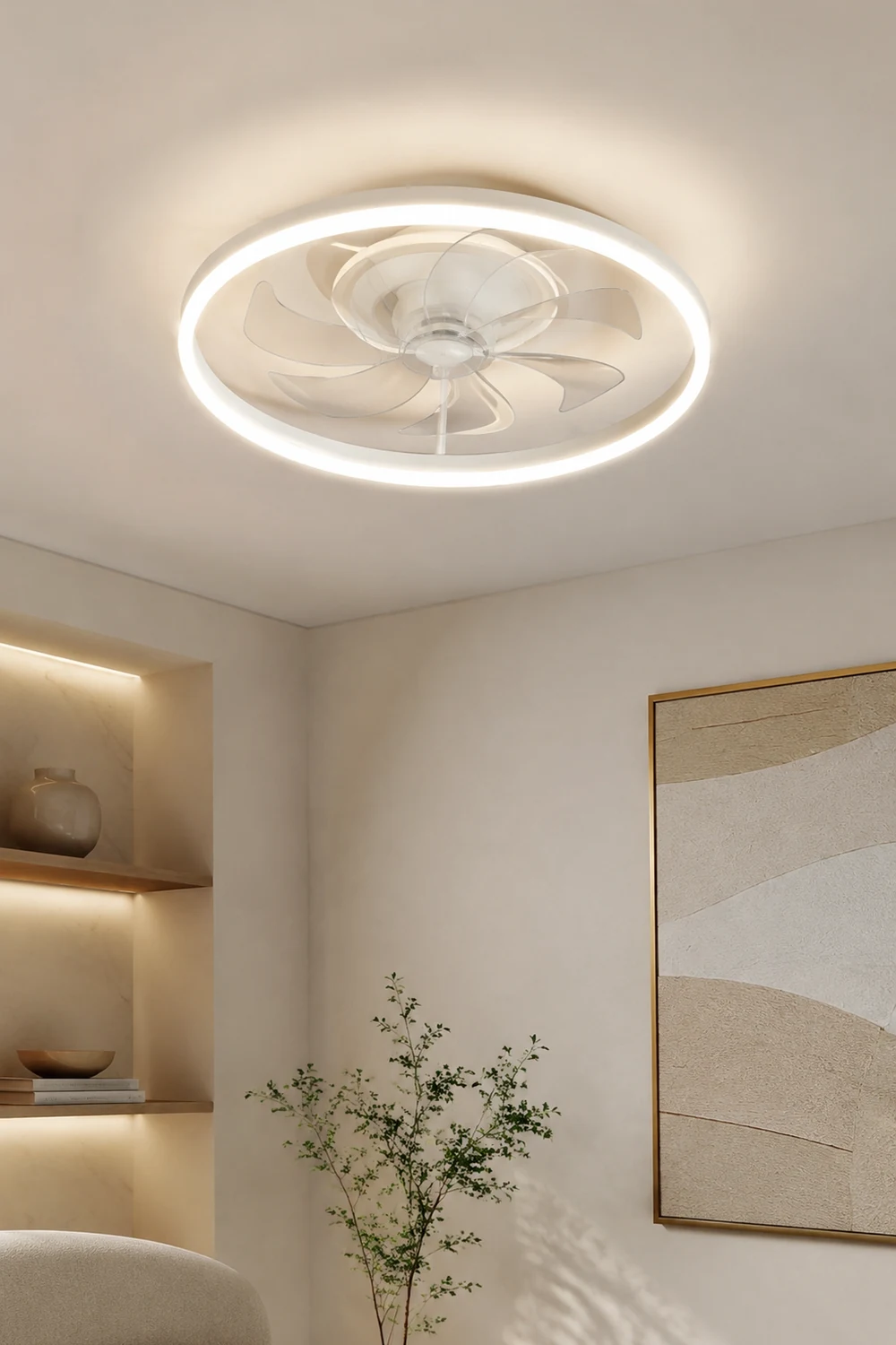 Kirsten Deckenventilator mit Beleuchtung 3/7-Blatt, 8 Stile, ∅50CM/60CM - Lumpaz