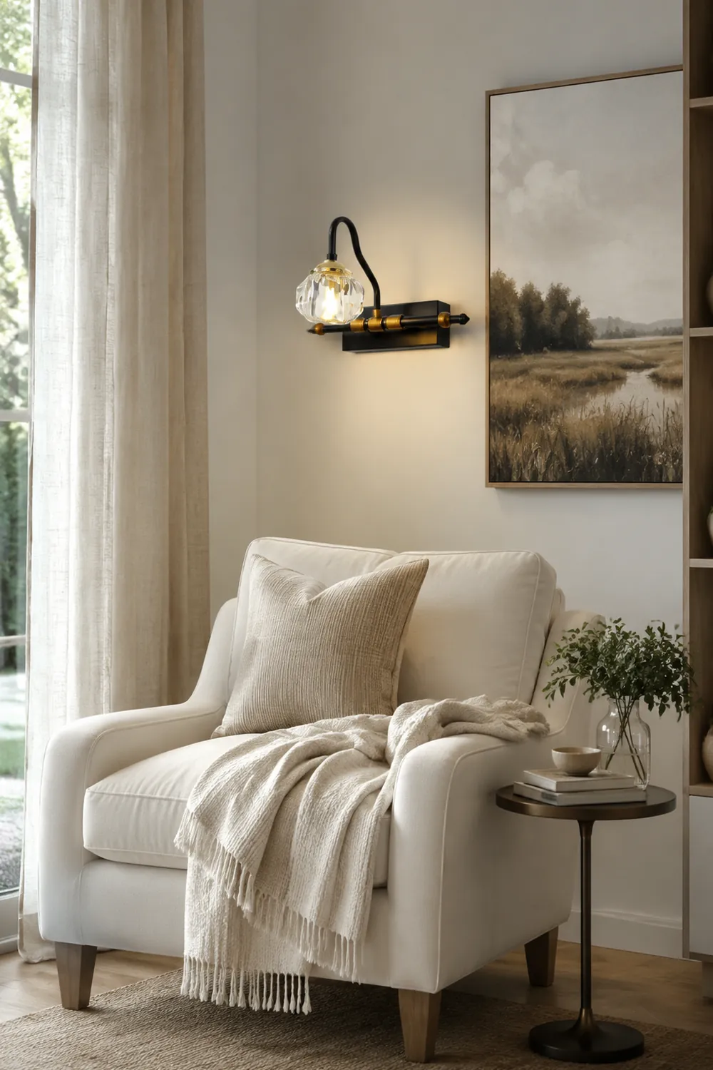 Kristy Schwarzer Spiegel Front Vanity Wandleuchte, 1/2/3/4-flammig - Lumpaz