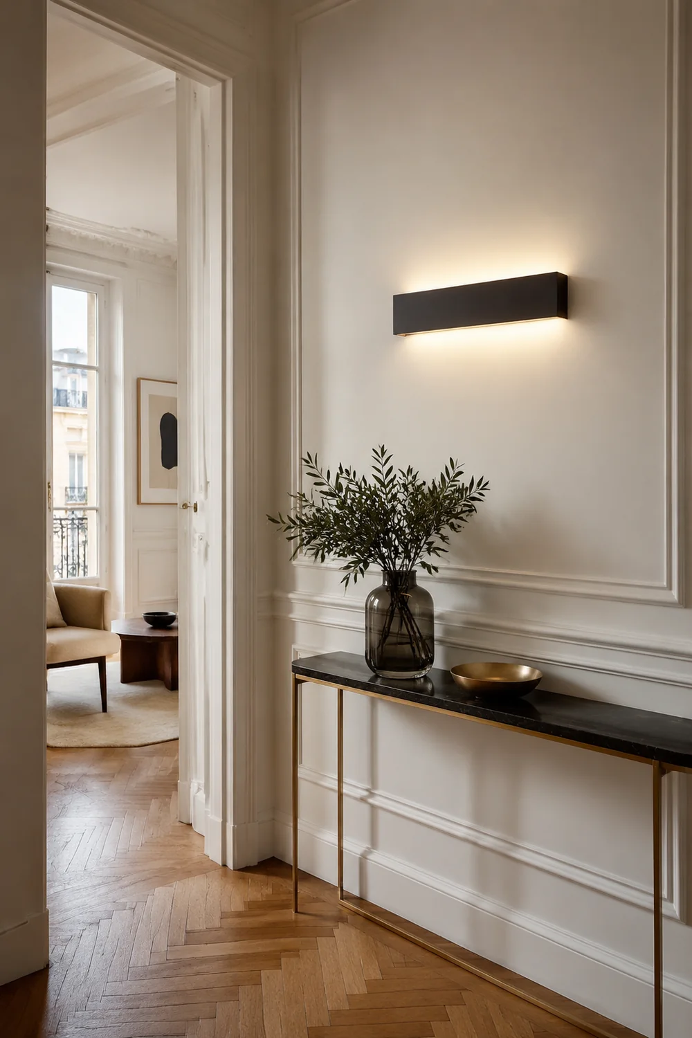 Edge Minimalistisch rechteckige Wandleuchte, 3 Farben - Lumpaz