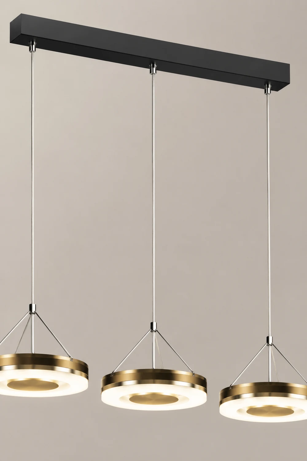 Evette LED Pendelleuchte für Esszimmer Metall, 3-flammig - Lumpaz