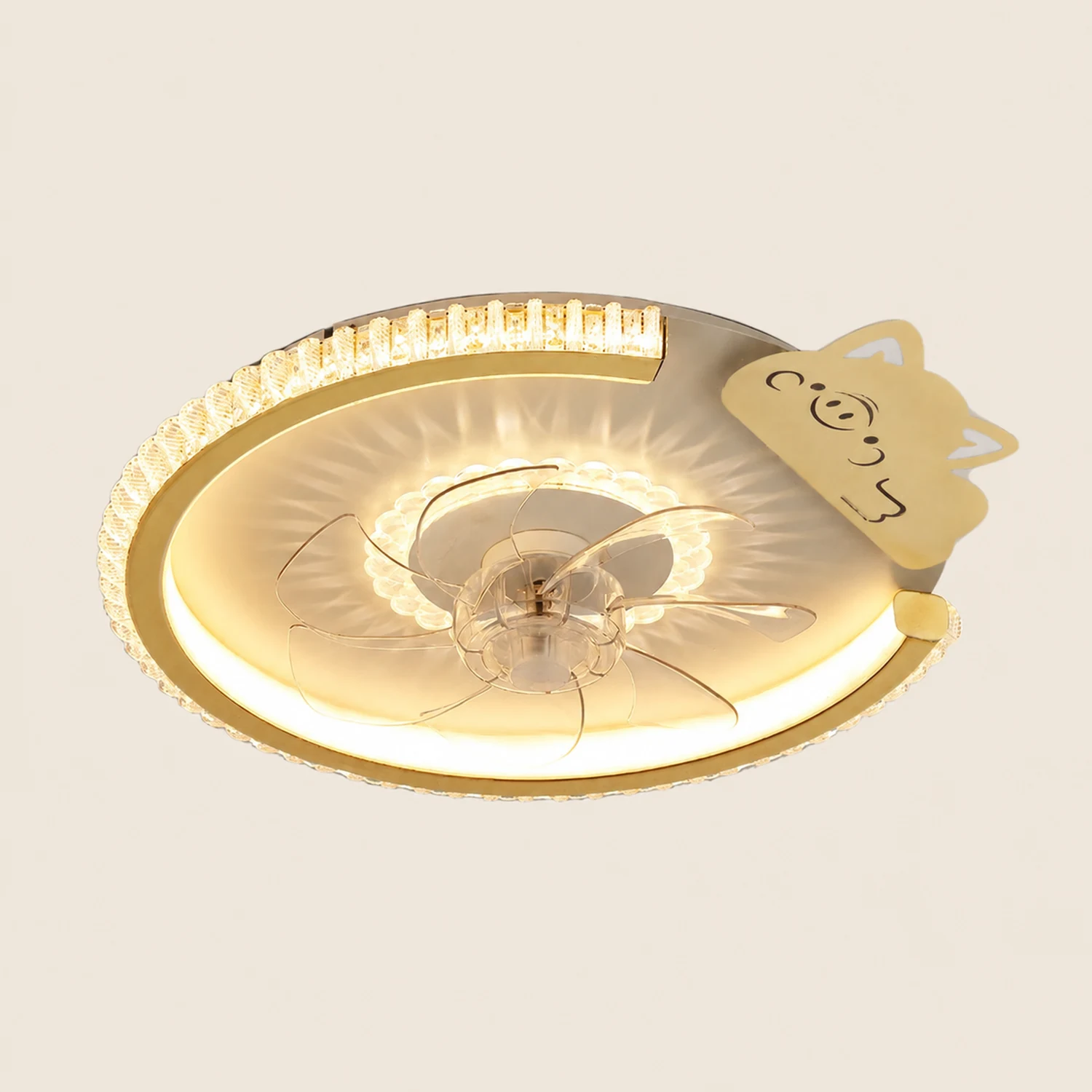 Kirsten Deckenventilator mit Beleuchtung, 12 Stile, ∅50CM/58CM/56CM/70CM - Lumpaz
