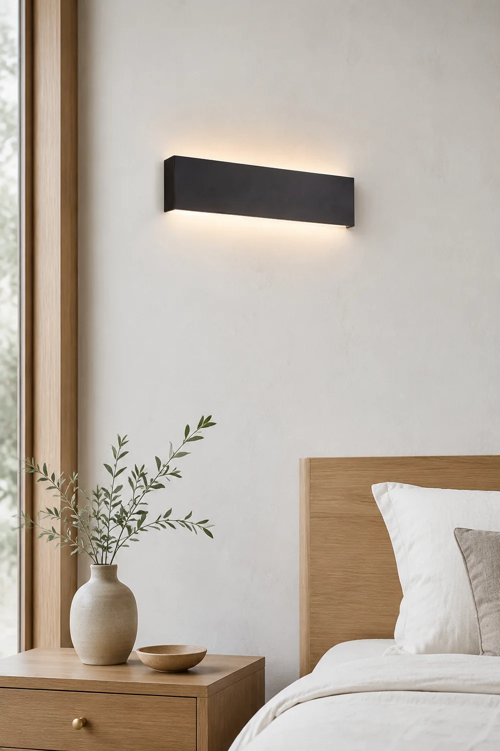Edge Minimalistisch rechteckige Wandleuchte, 3 Farben - Lumpaz
