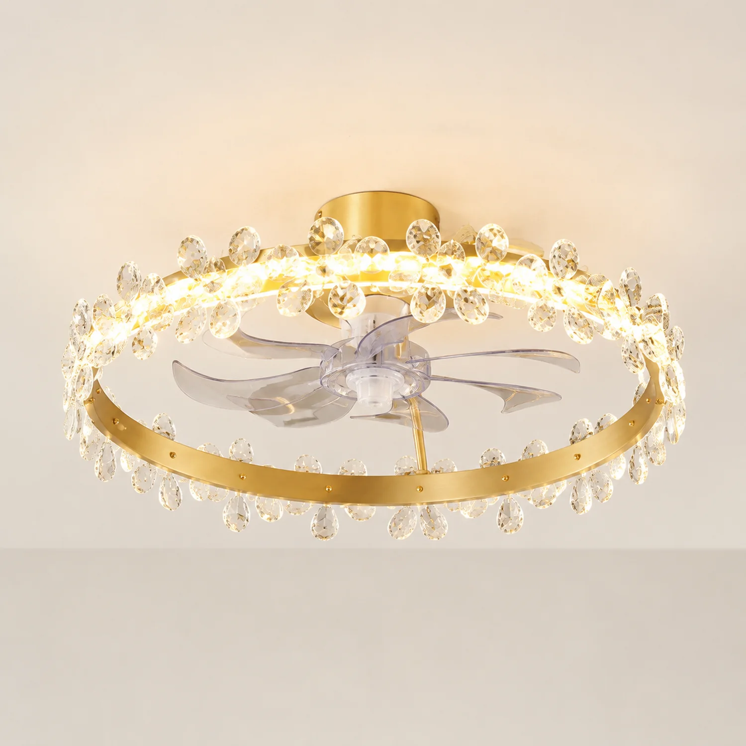 Bella Deckenventilator mit Beleuchtung, 3 Stile, ∅53CM/52CM - Lumpaz