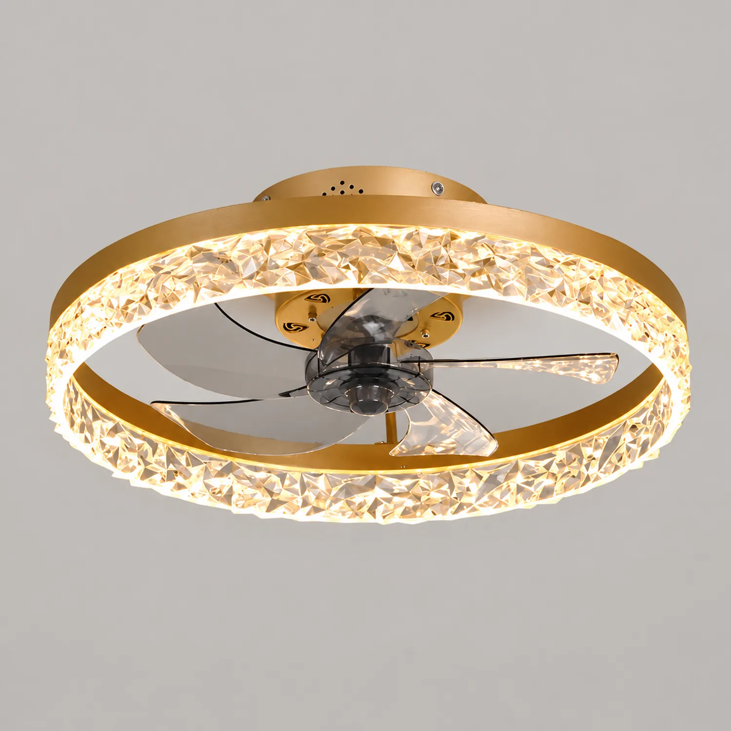 Kirsten Deckenventilator mit Beleuchtung, 4 Farben, ∅50CM - Lumpaz