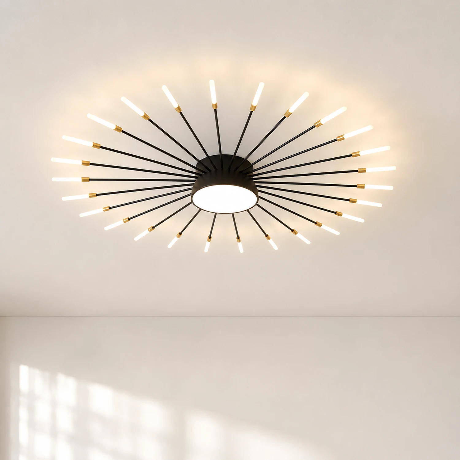 Moderne LED Deckenleuchte aus Metall Dauerhaft für Wohnzimmer - Lumpaz