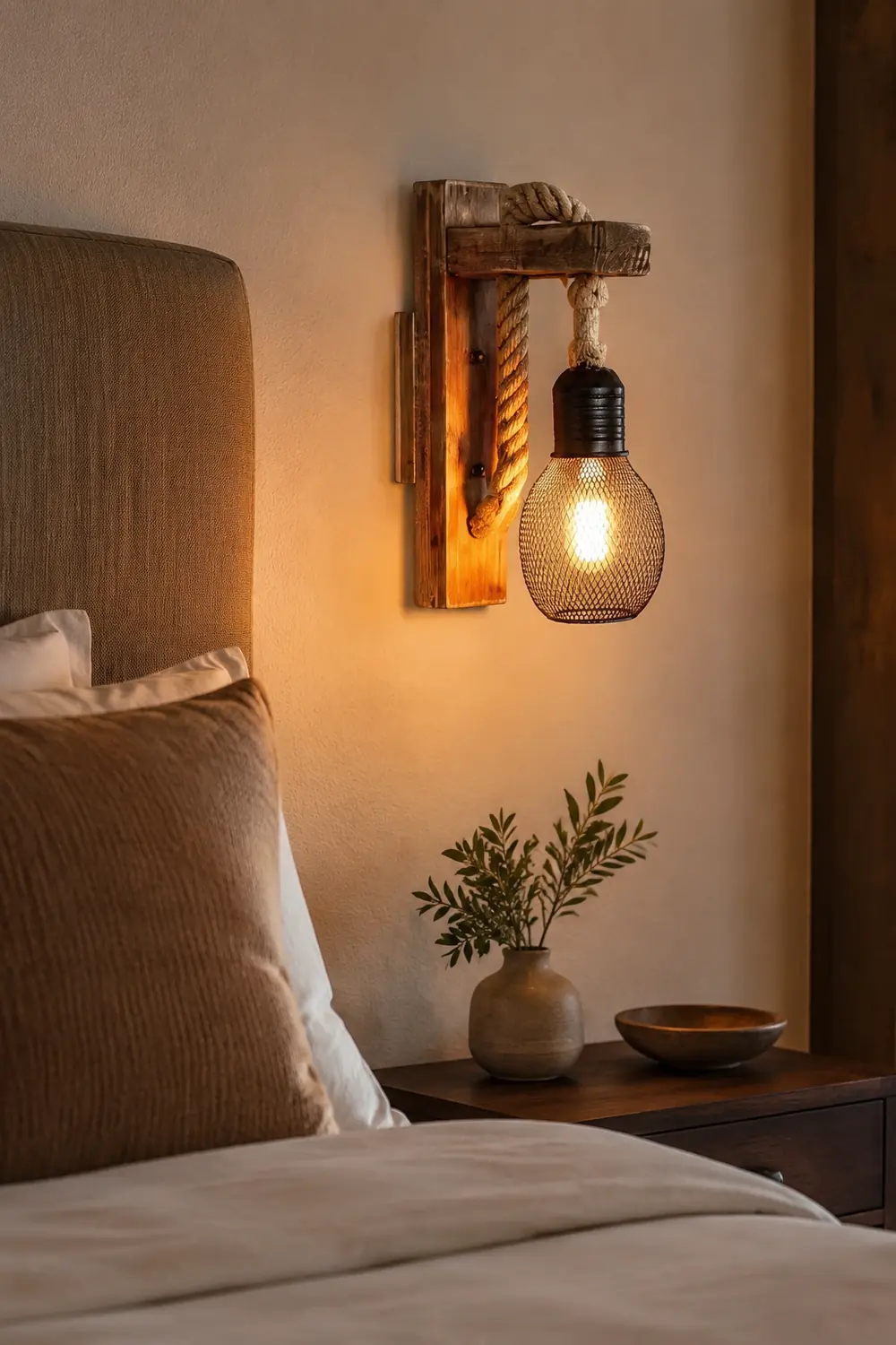 Wandleuchte Persönlichkeit Massivholz Retro alte Lampe Wohnzimmer Gang Balkon Korridor dekorative Wandleuchte - Lumpaz
