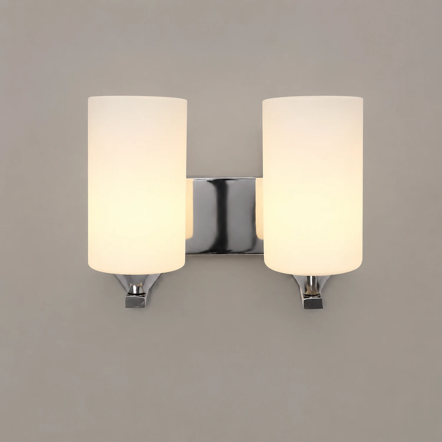Eryn Spiegelfront Wandleuchte Metall, 2 Farben, 1/2-flammig, 18/28CM Lang - Lumpaz