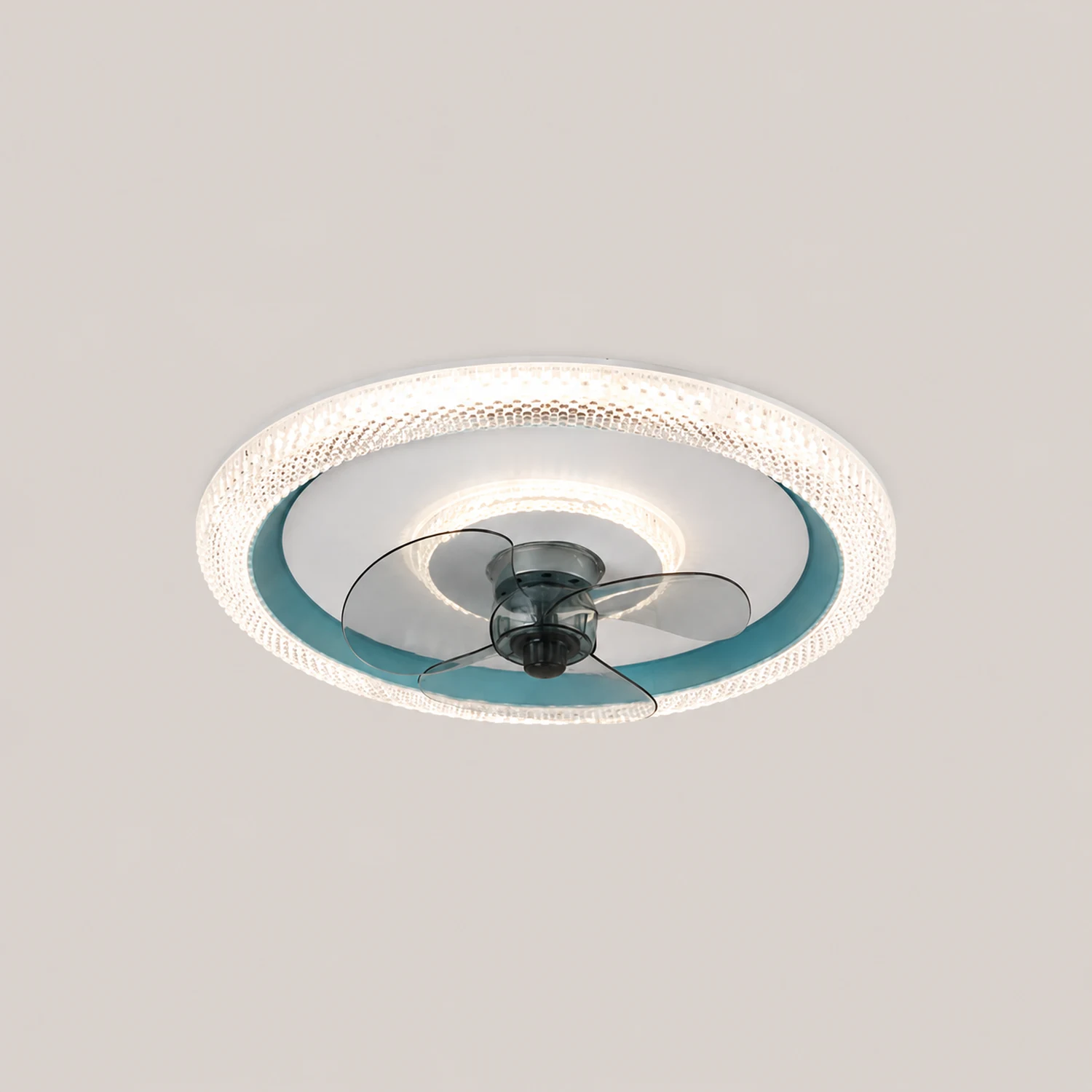 Kirsten Deckenventilator mit Beleuchtung 3-Blatt, 3 Farben, 50CM - Lumpaz