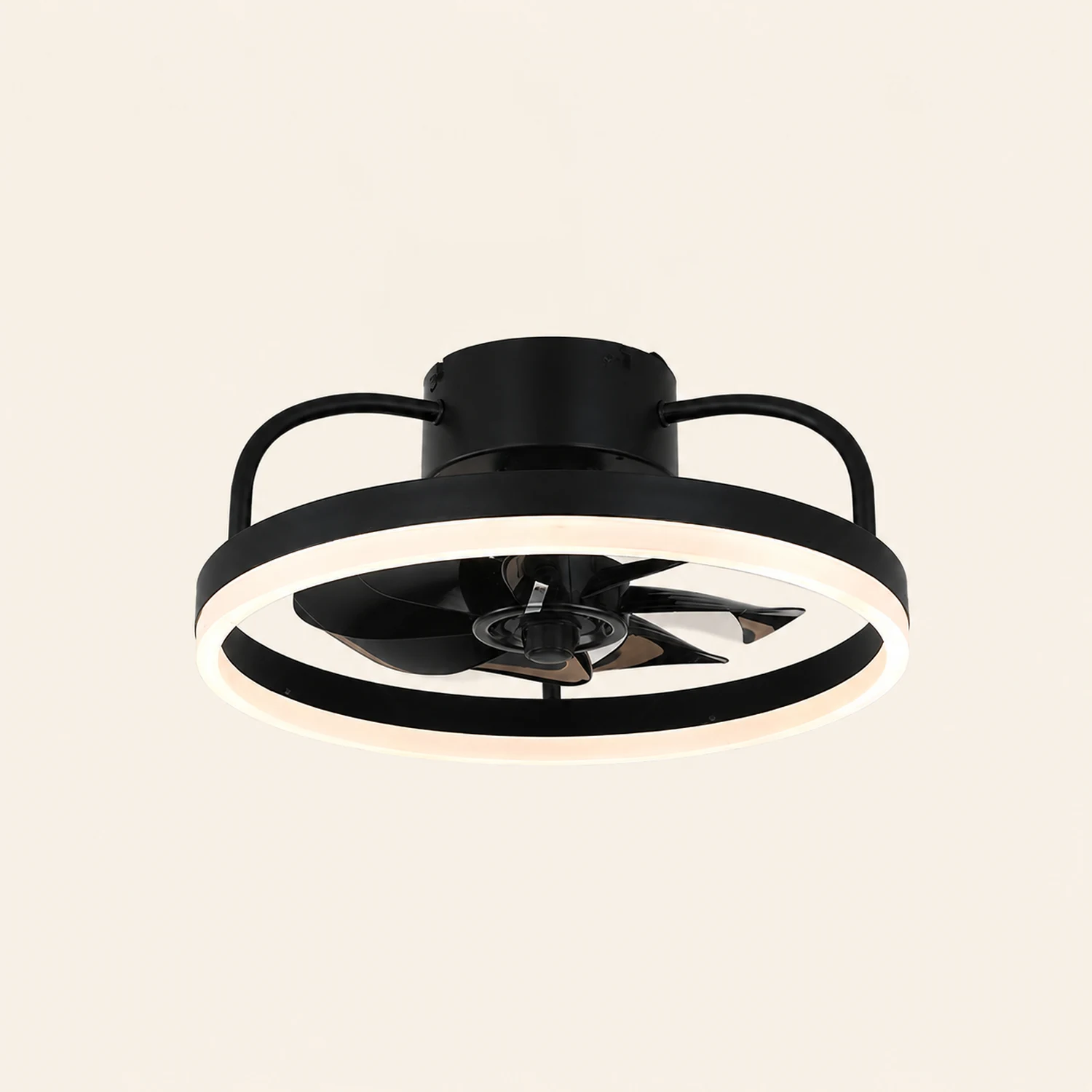 Alessio Deckenventilator mit Beleuchtung, 3 Farben, ∅40/50CM - Lumpaz
