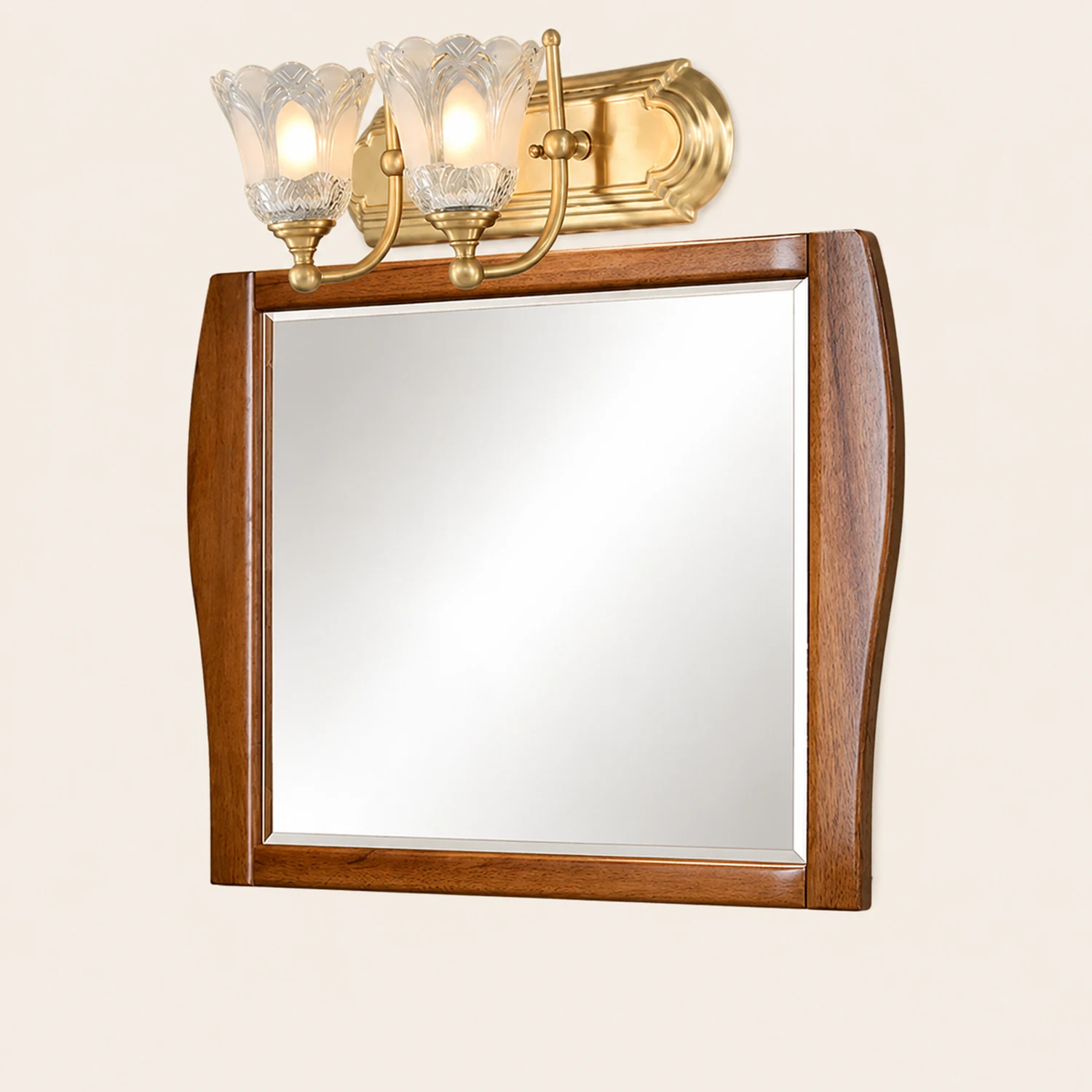 Félicie Spiegel Front Bell Shade Vanity Wandleuchte - Lumpaz
