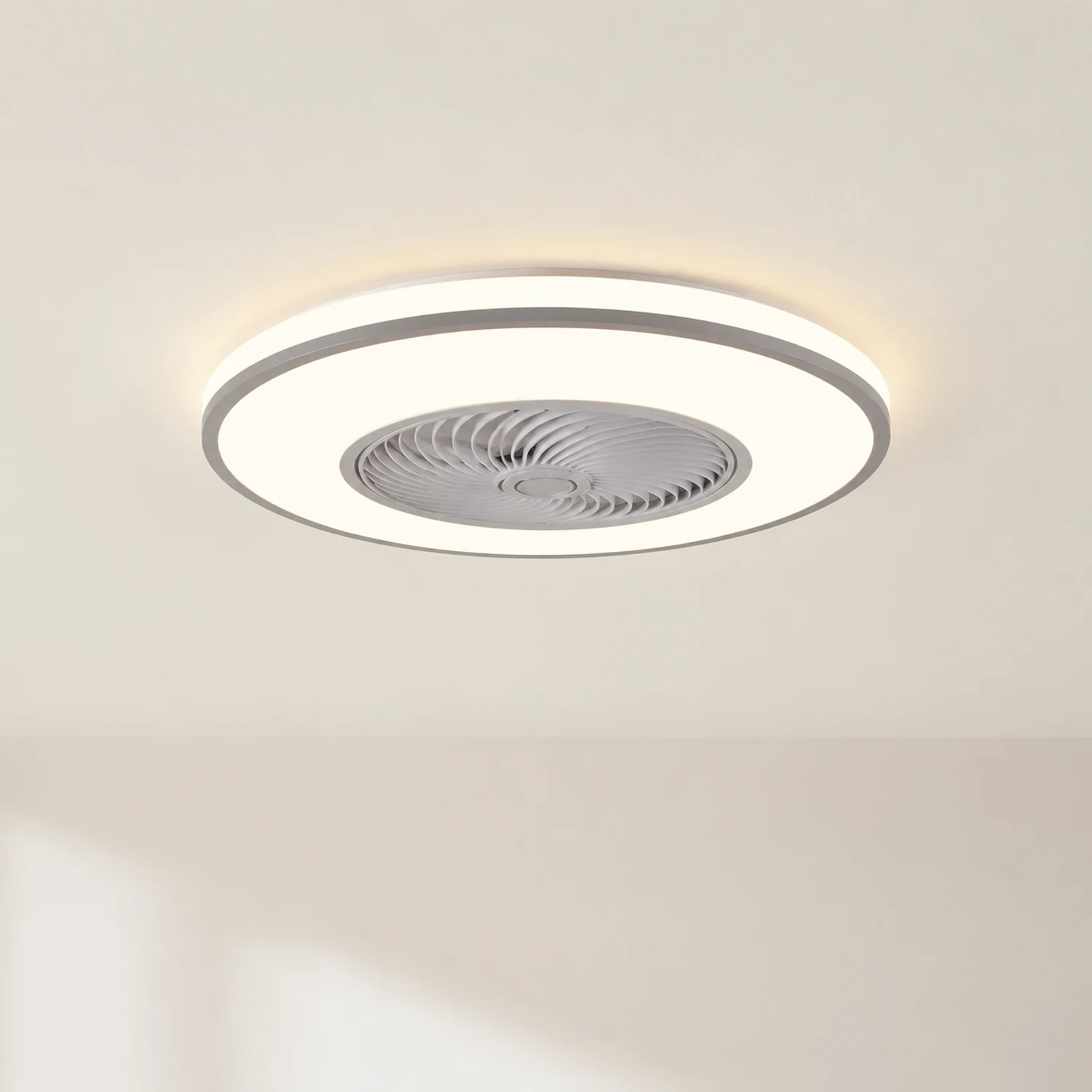 Quinn Deckenventilator mit Beleuchtung 3-Blatt, 8 Farben, ∅50CM - Lumpaz