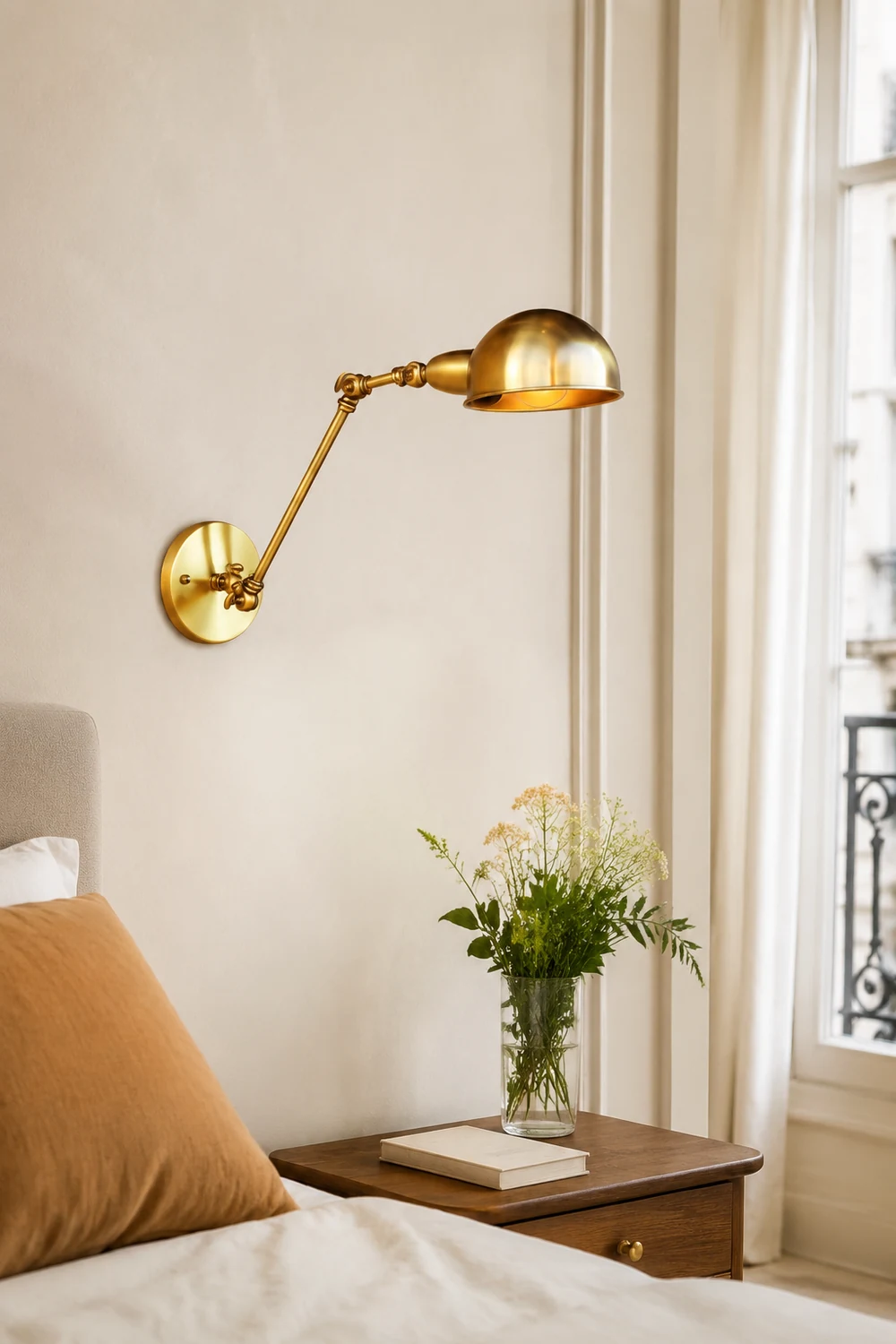 Brady Faltbare Retro Wandleuchte aus Eisen - Lumpaz