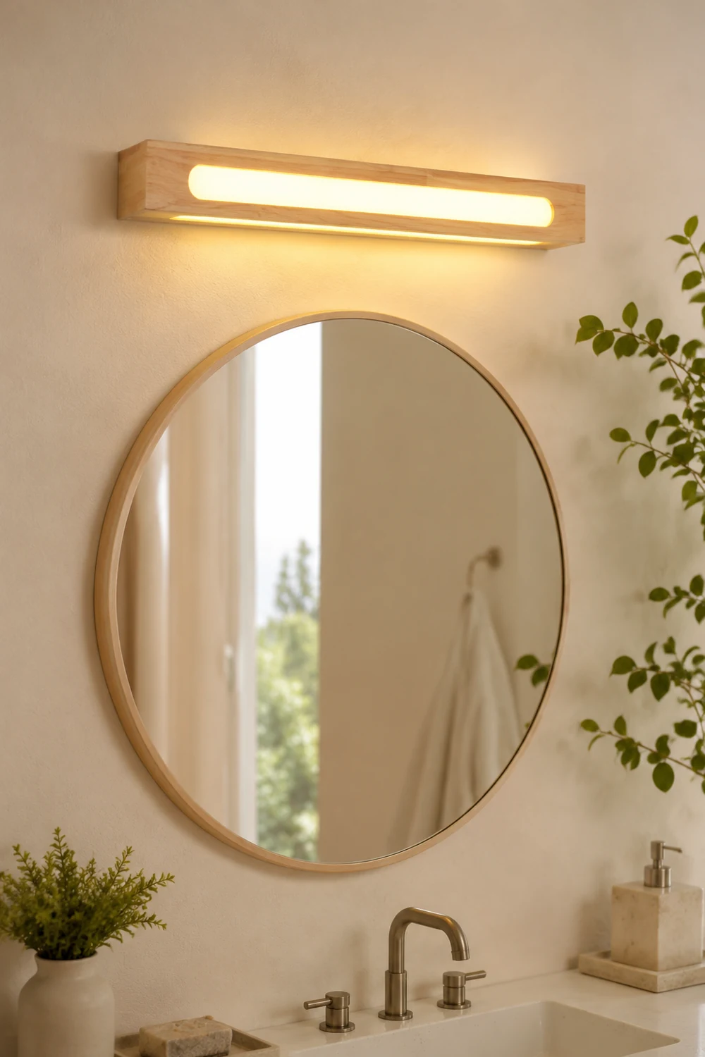 Ozawa Spiegelfront Waschtisch-Wandleuchte, 3 Stile - Lumpaz
