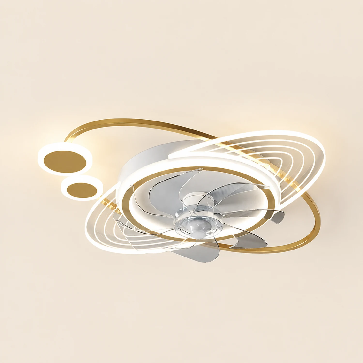 Fateh Deckenventilator mit Beleuchtung Astronaut, 3 Stile/Farben, ∅50/58CM - Lumpaz