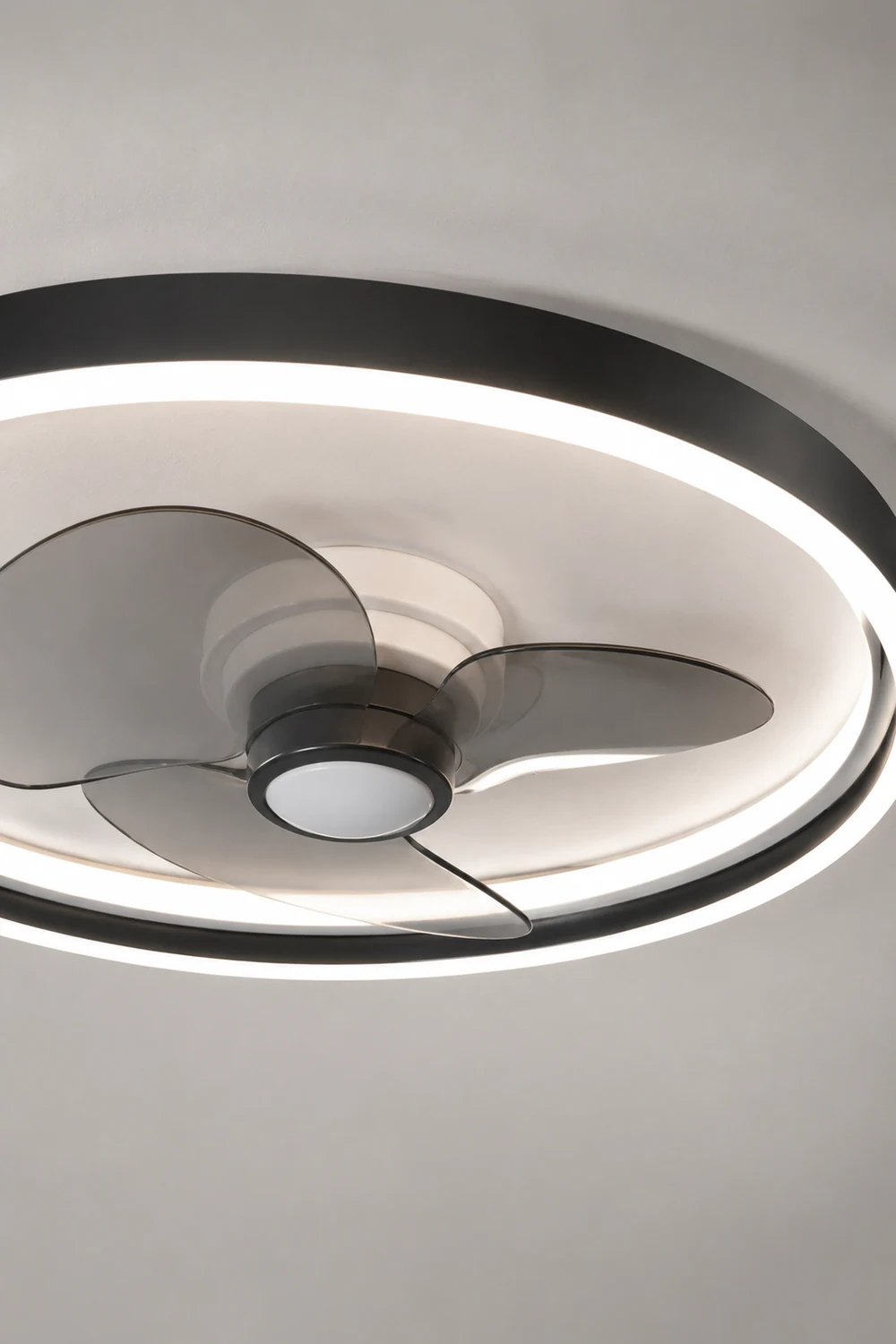 Edge Kirsten Deckenventilator mit Beleuchtung, 2 Farben, 2-flammig, ∅41CM/51CM - Lumpaz