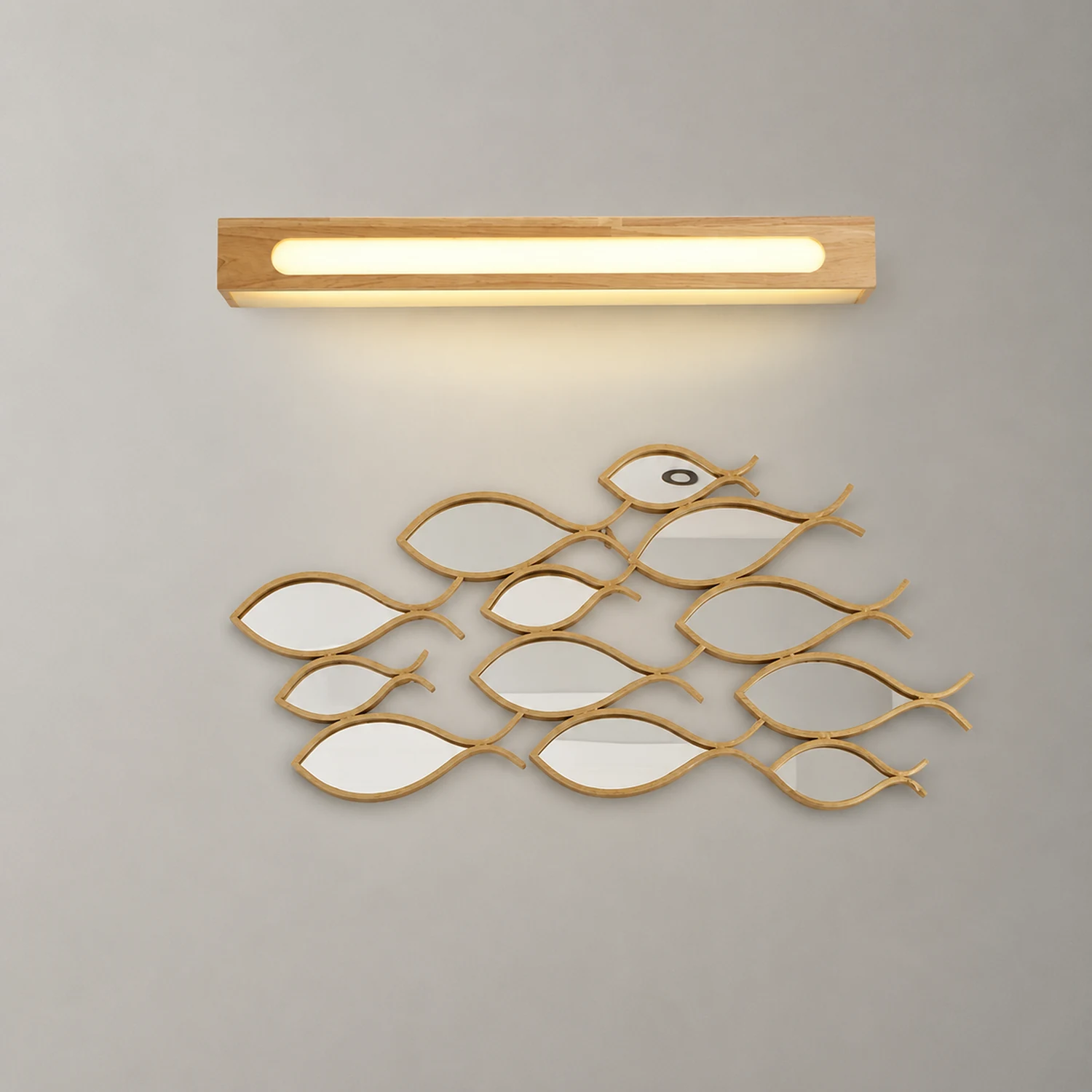Ozawa Spiegelfront Waschtisch-Wandleuchte, 3 Stile - Lumpaz