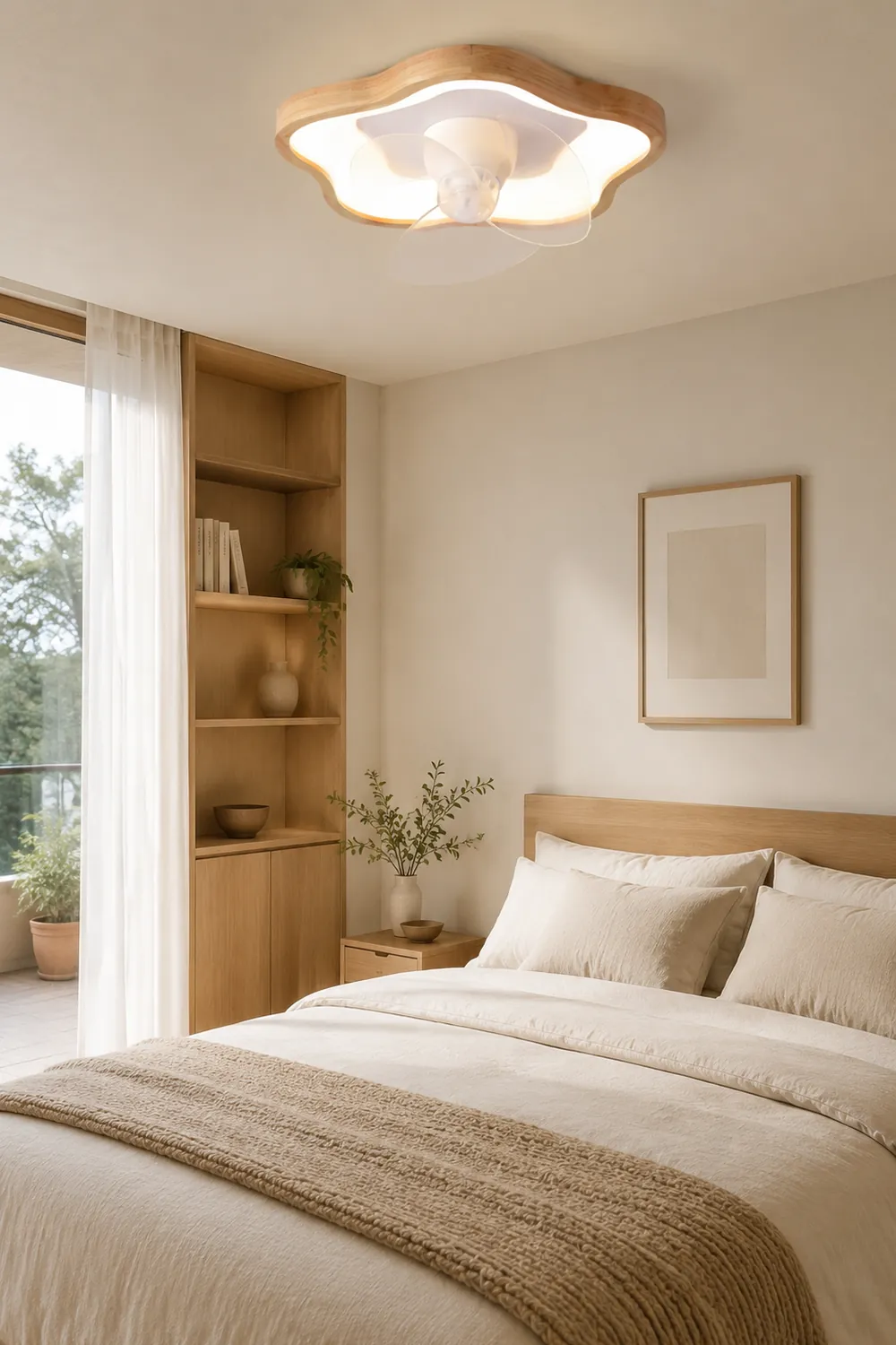 Ozawa Deckenventilator mit Beleuchtung, 4 Stile, ∅48CM/49CM/50CM - Lumpaz