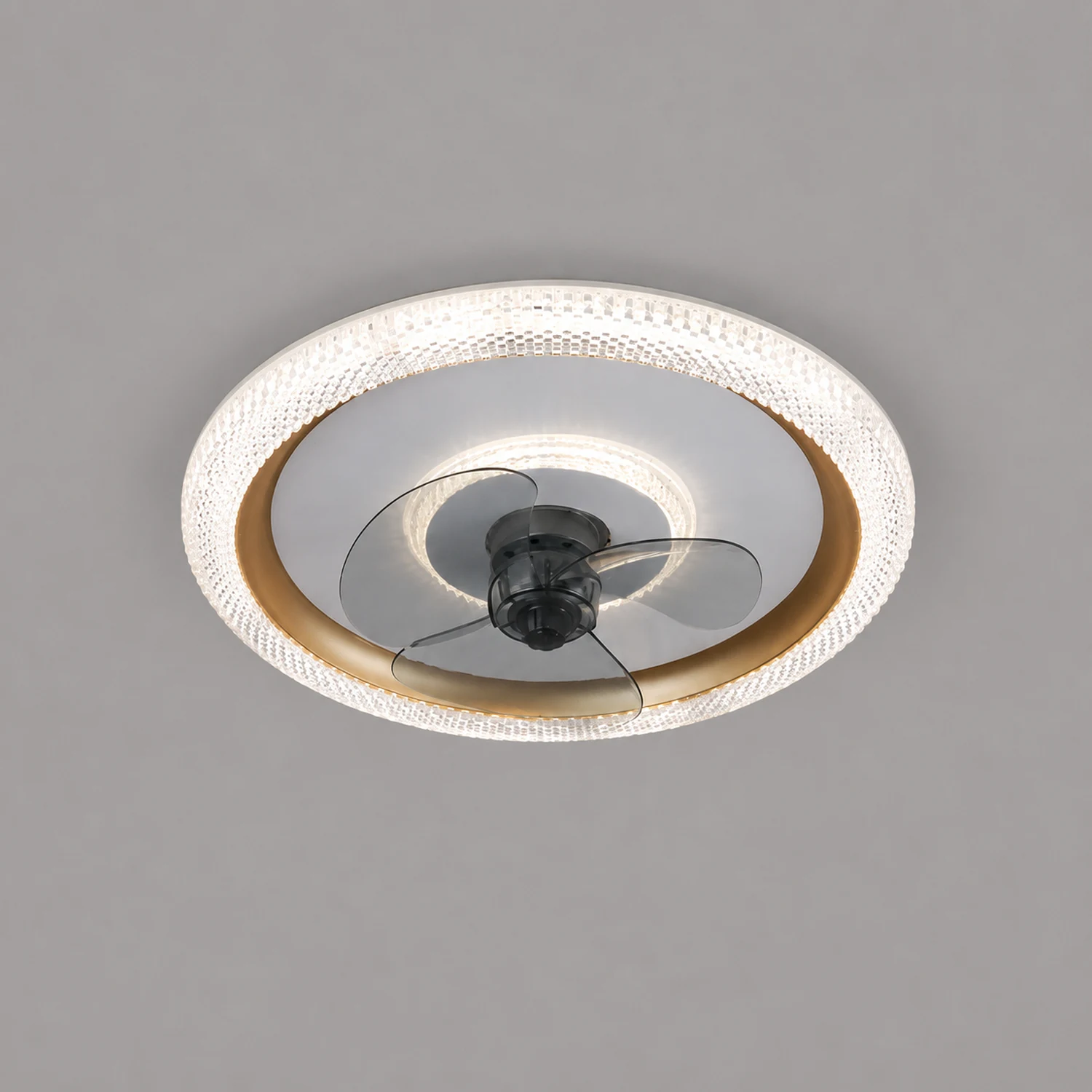 Kirsten Deckenventilator mit Beleuchtung 3-Blatt, 3 Farben, 50CM - Lumpaz