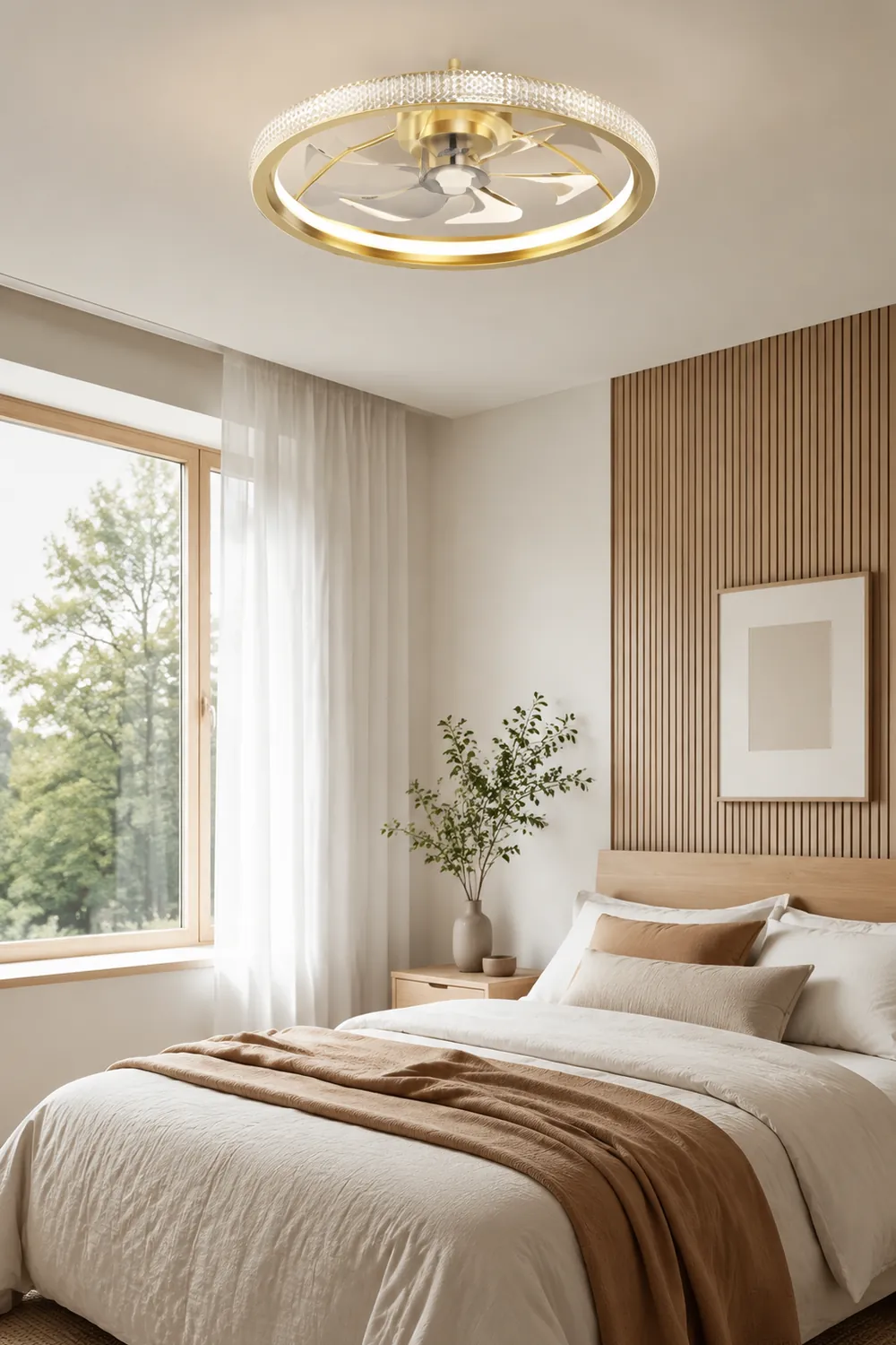 Kirsten Deckenventilator mit Beleuchtung 3/7-Blatt, 2 Stile, ∅50CM - Lumpaz
