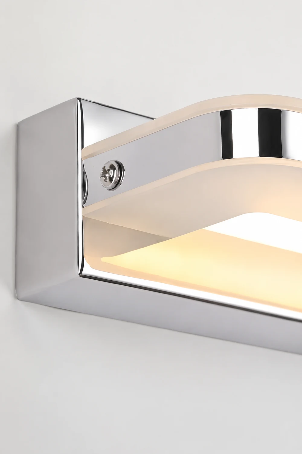 Leigh Spiegelfront Waschtisch-Wandleuchte, Metall, L40/50/60/70CM - Lumpaz