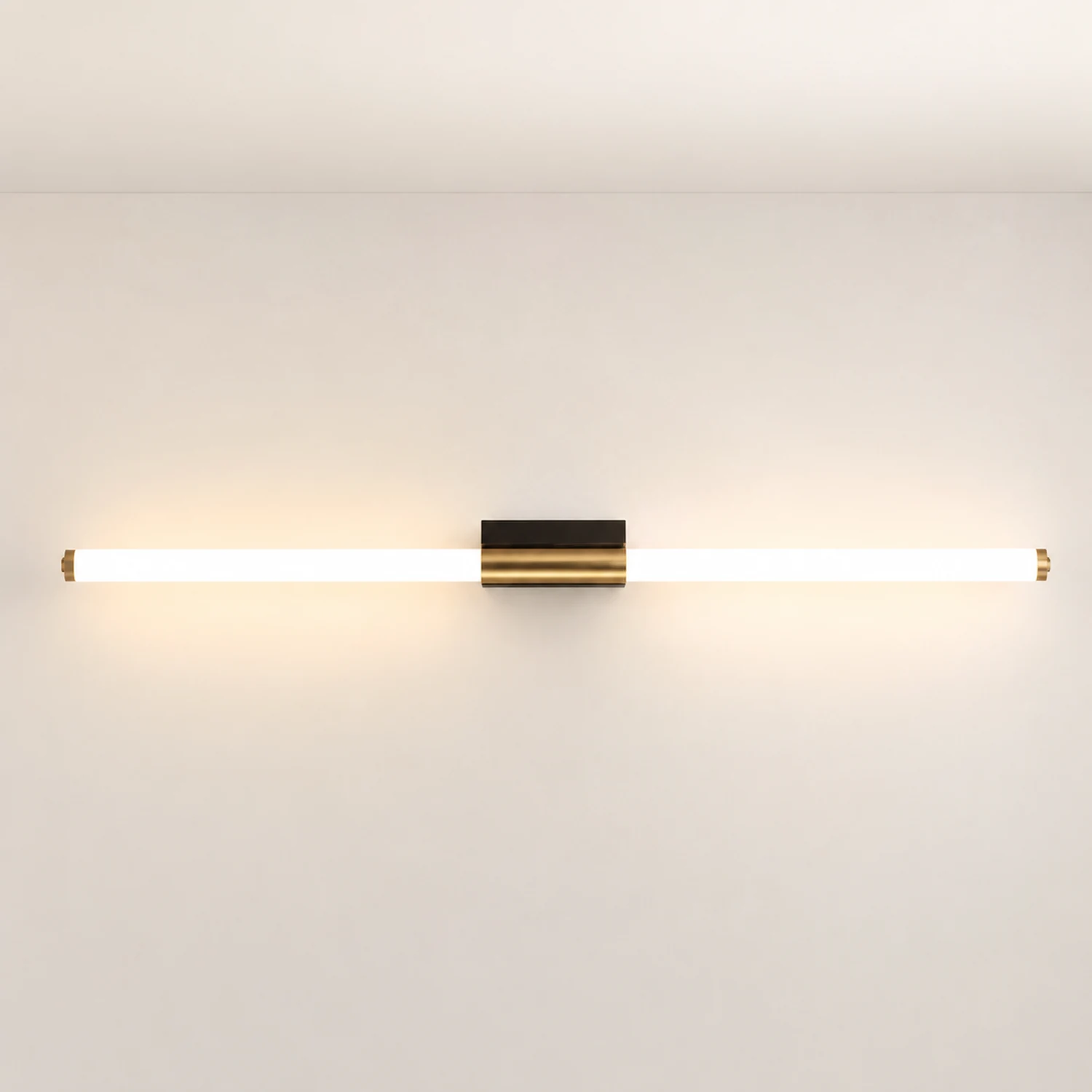 Leigh Cooper & Schwarze Spiegelfront Waschtisch-Wandleuchte, L 39/49/59/69CM - Lumpaz