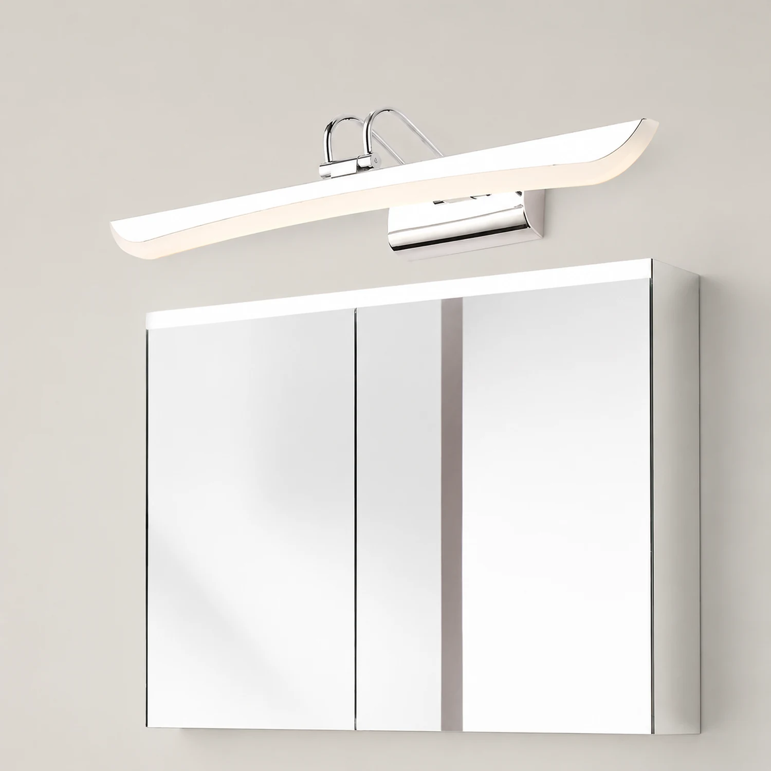 Leigh Spiegelfront Waschtisch-Wandleuchte, L 42/52/62/72CM - Lumpaz