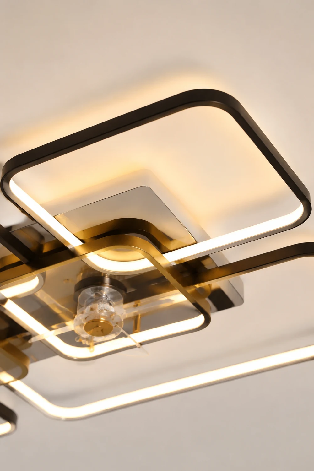 Lacey 2-Deckenventilator mit Beleuchtung, 2 Farben, ∅46/55/90/107CM - Lumpaz