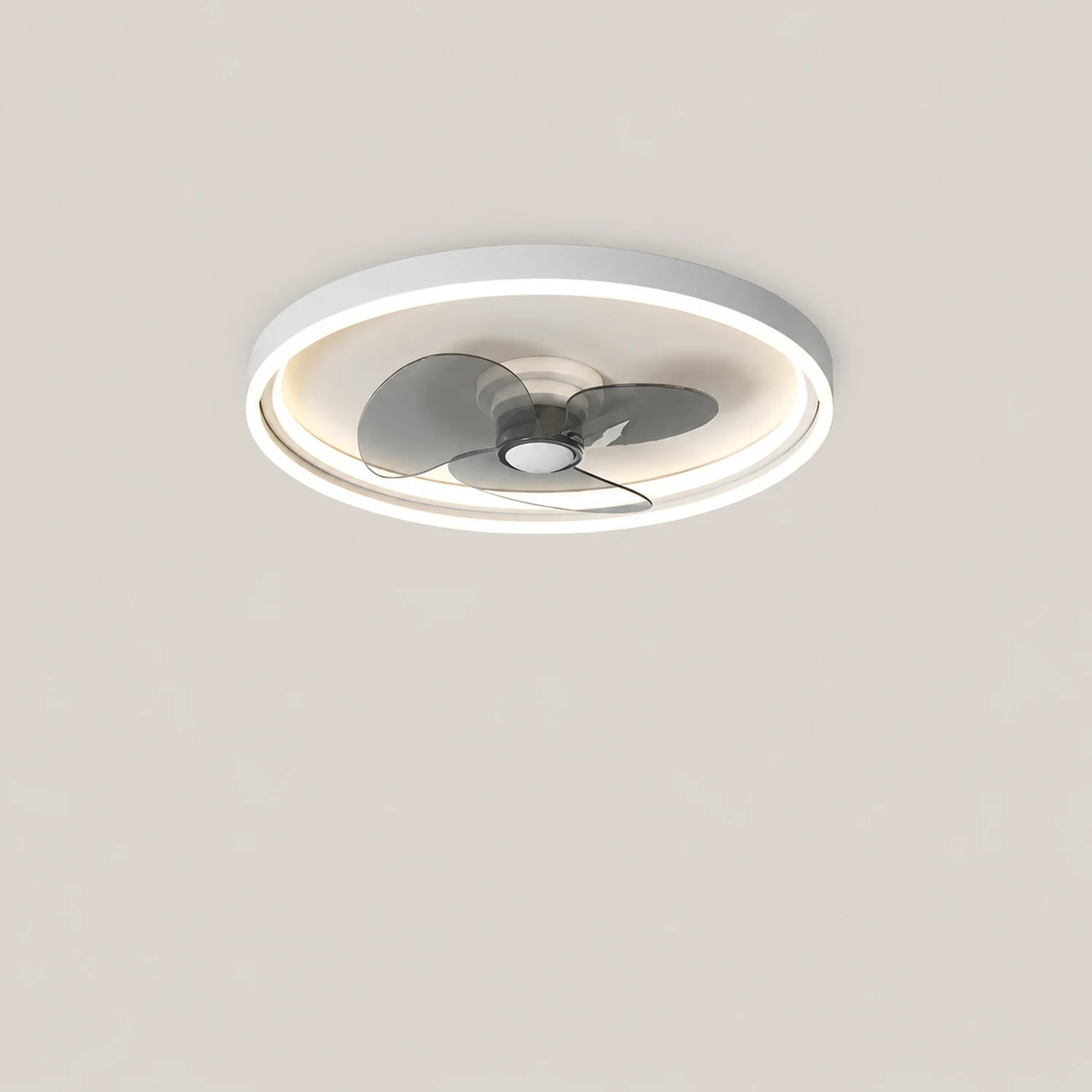 Edge Kirsten Deckenventilator mit Beleuchtung, 2 Farben, 2-flammig, ∅41CM/51CM - Lumpaz
