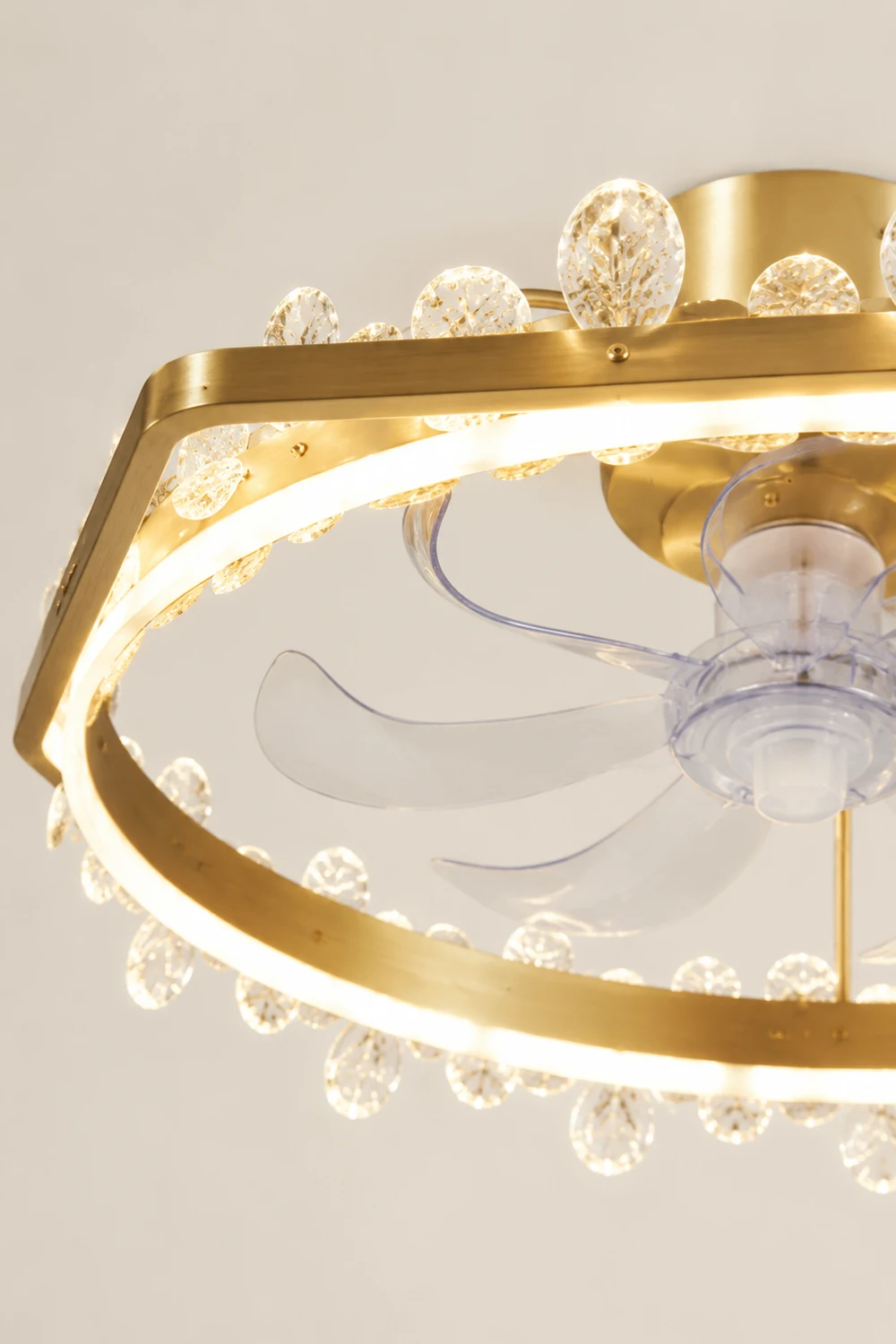 Bella Deckenventilator mit Beleuchtung, 3 Stile, ∅53CM/52CM - Lumpaz