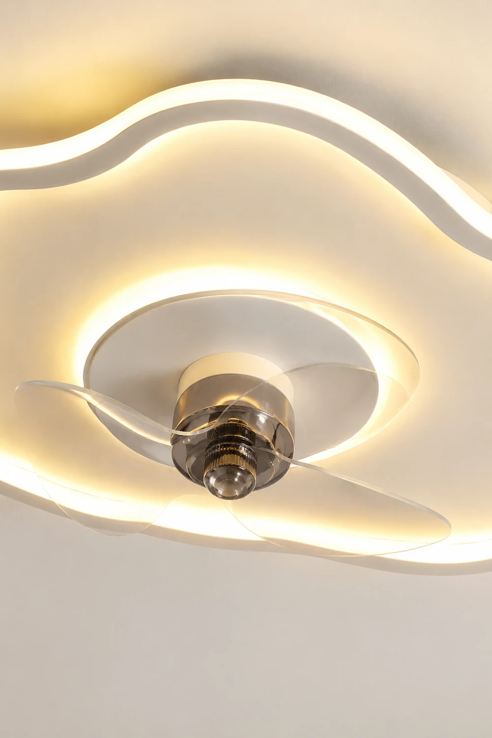 Quinn Deckenventilator mit Beleuchtung, 2 Farben, ∅41/51CM - Lumpaz