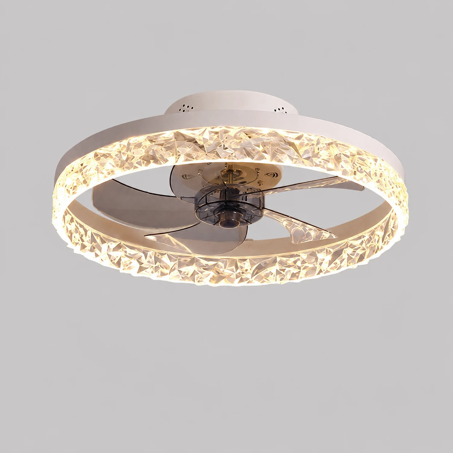 Kirsten Deckenventilator mit Beleuchtung, 4 Farben, 1-flammig, ∅50CM - Lumpaz