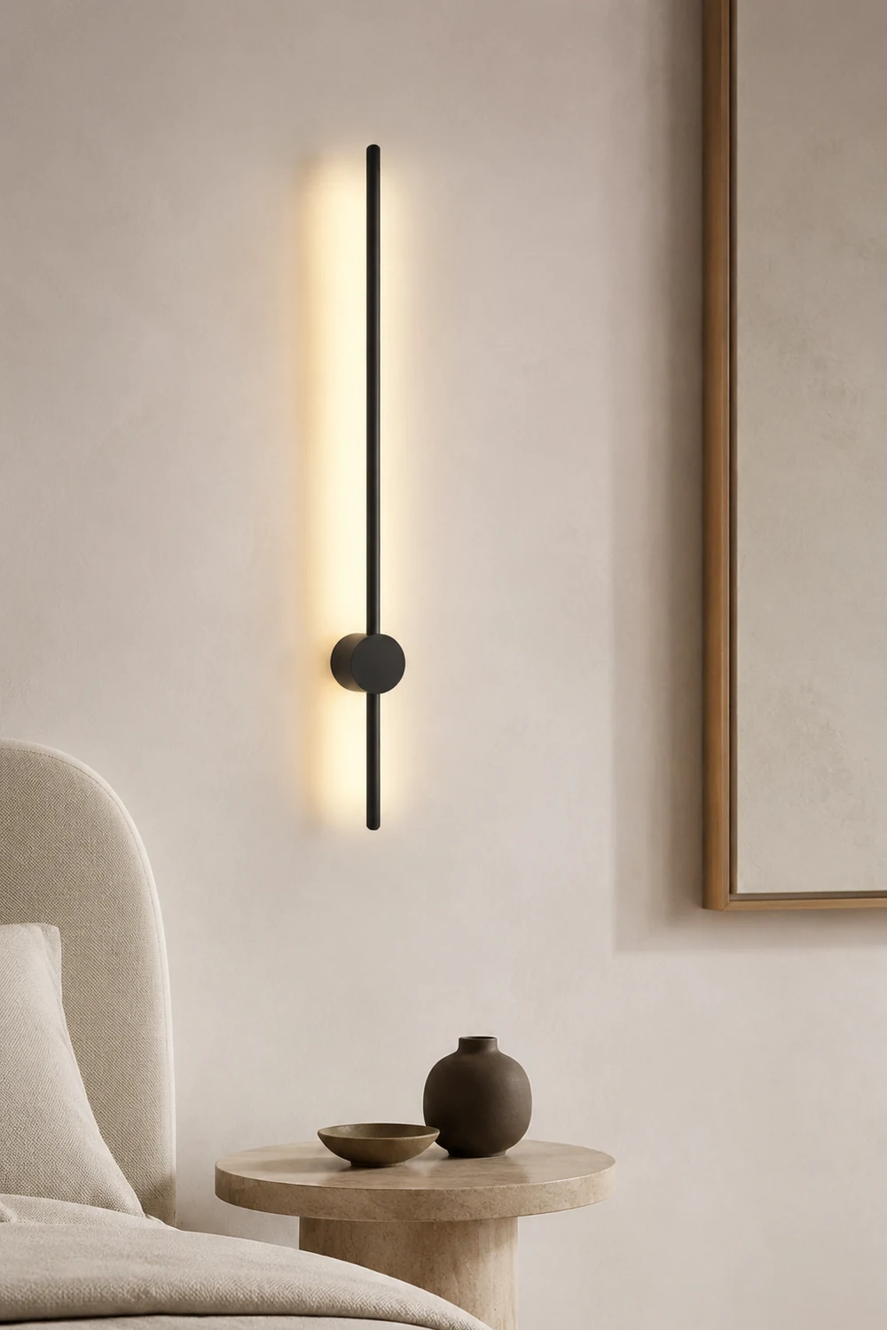 Edge Minimalistische Lineare LED Wandleuchte für Schlafzimmer & Wohnzimmer - Lumpaz