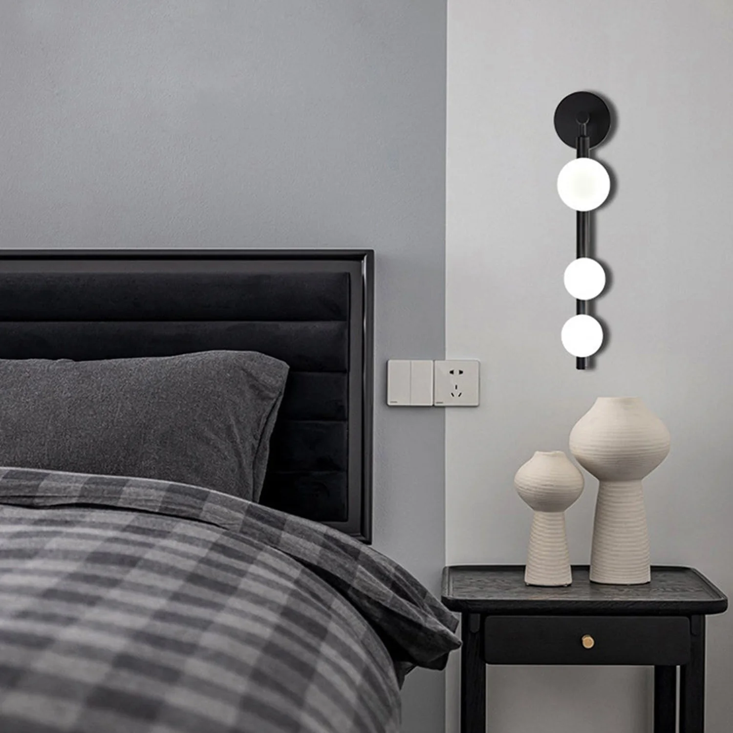 Valentina Wandleuchte, 2 Farbe, Metall & Glas - Lumpaz