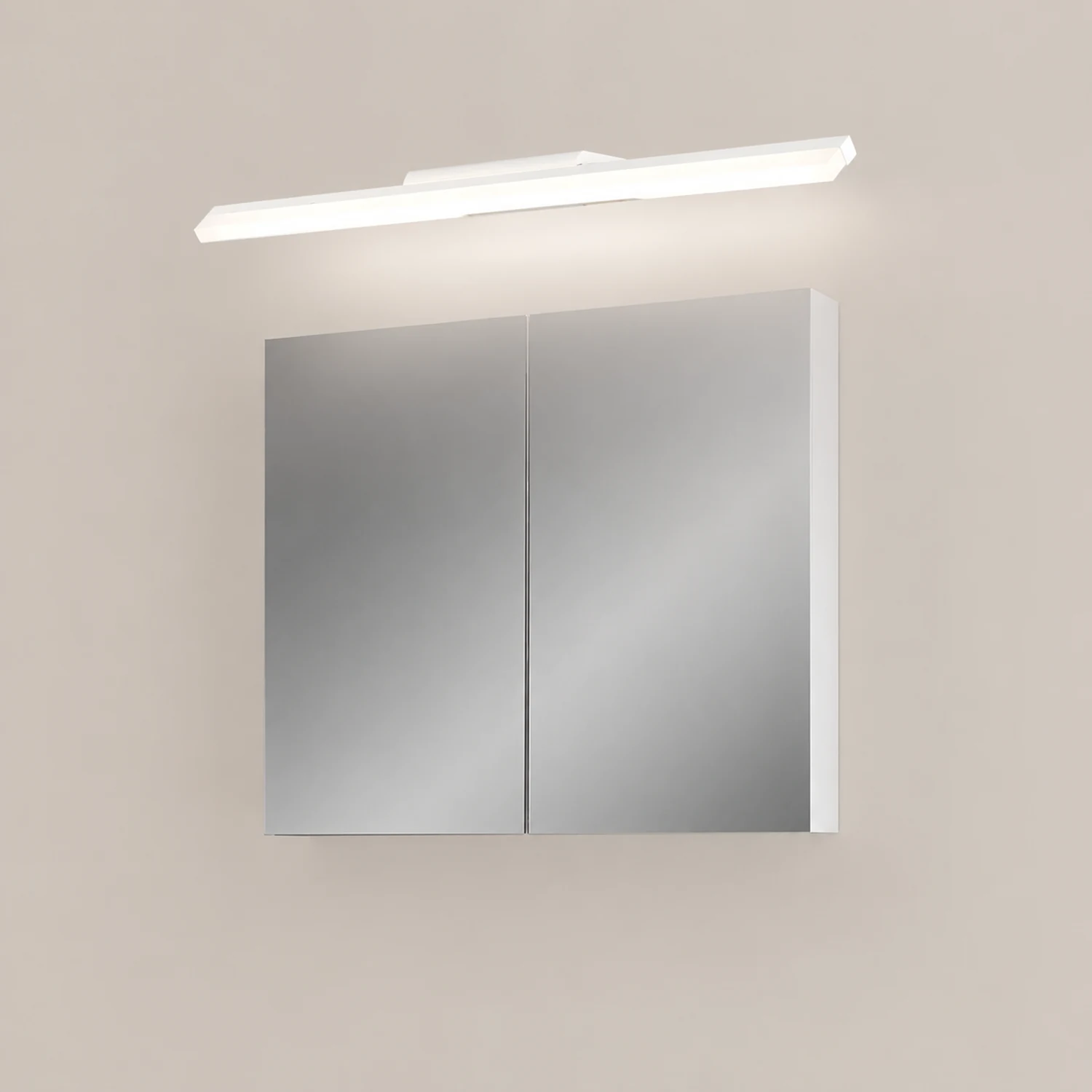 Leigh Spiegelfront Waschtisch-Wandleuchte, L 40/50/60/70CM - Lumpaz