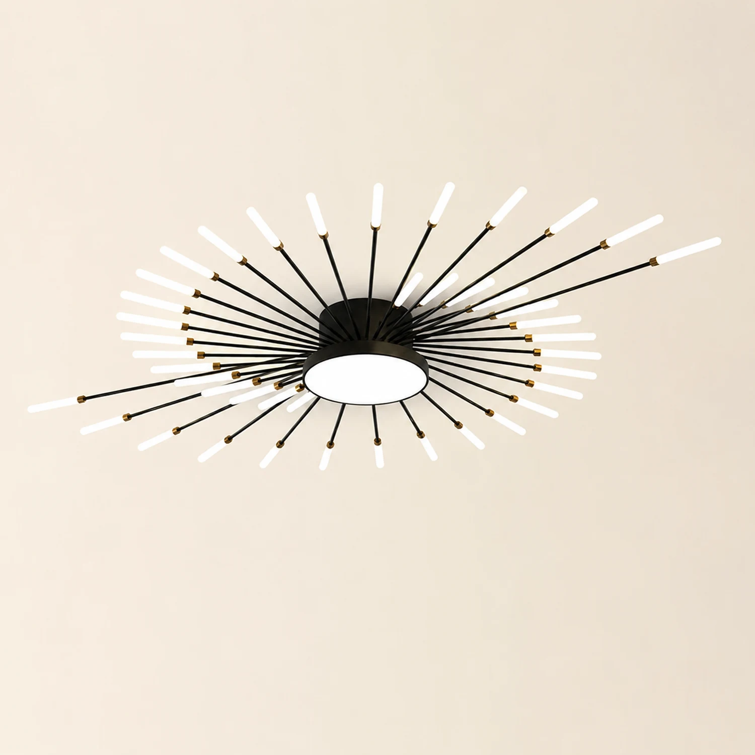 Moderne LED Deckenleuchte aus Metall Dauerhaft für Wohnzimmer - Lumpaz