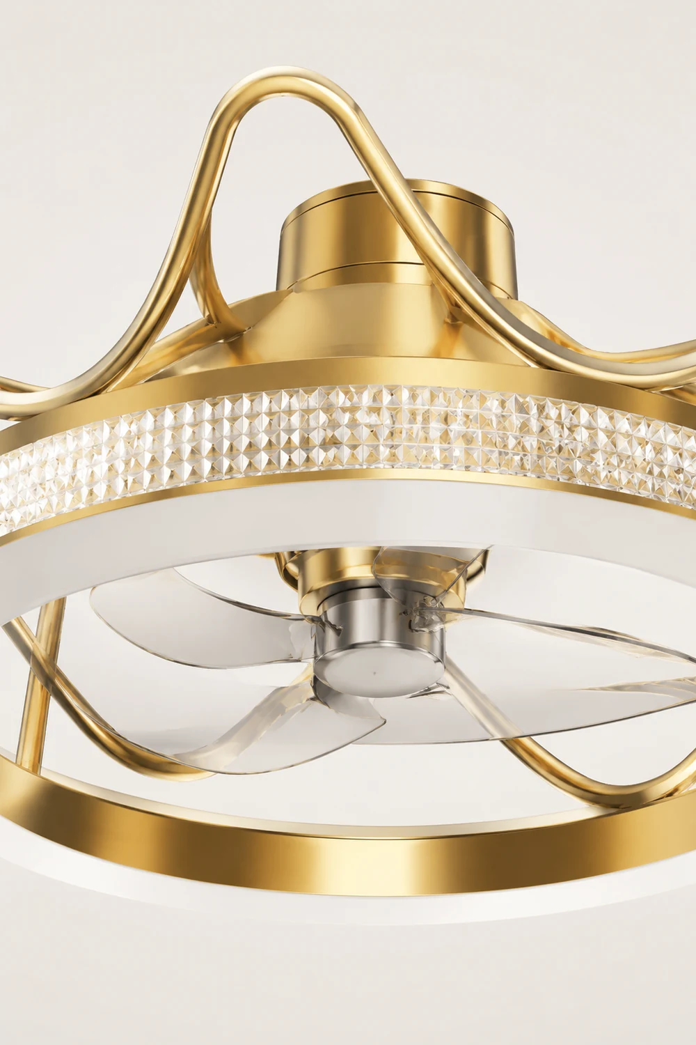 Kirsten Deckenventilator mit Beleuchtung 3/7-Blatt, 2 Stile, ∅50CM - Lumpaz