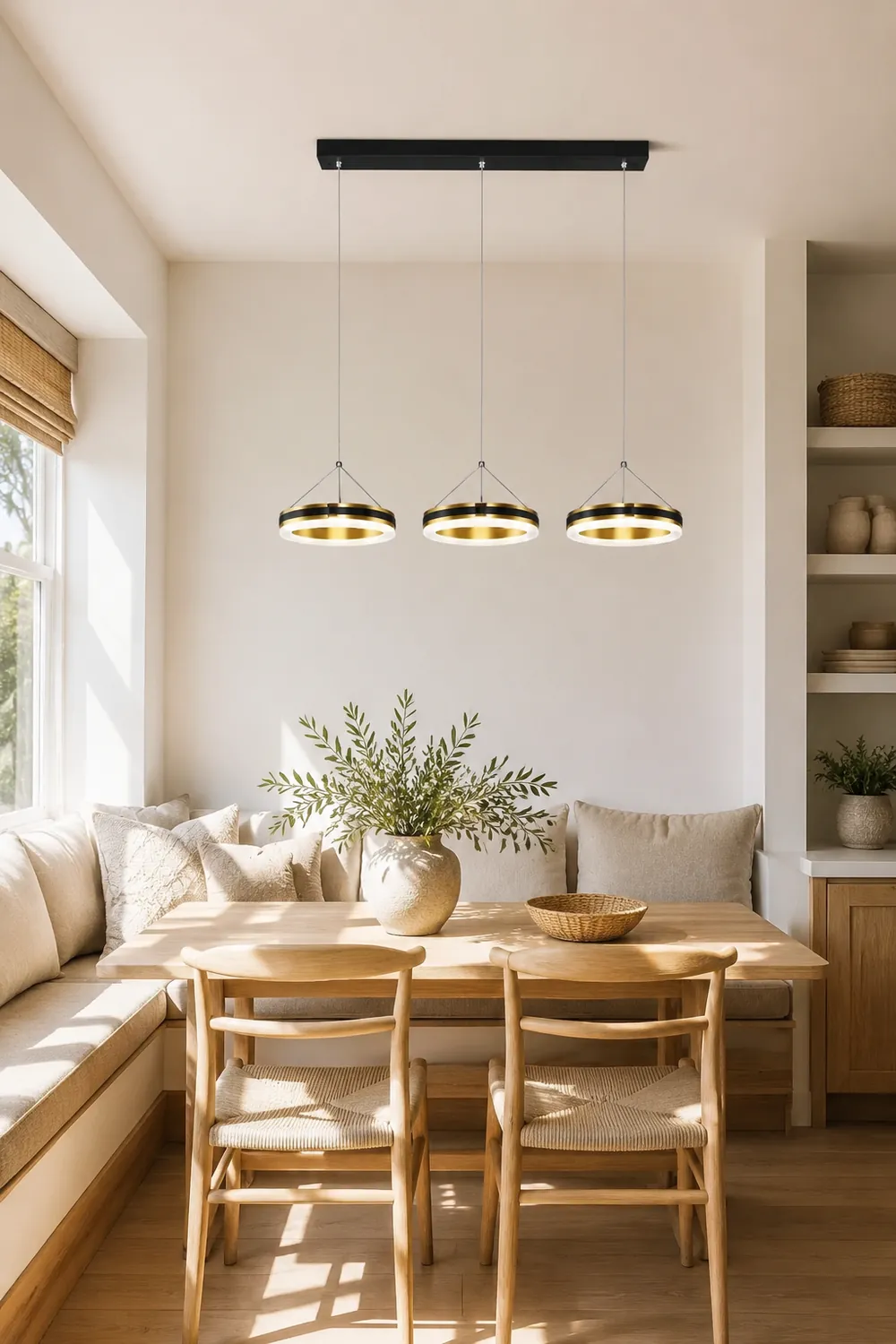 Evette LED Pendelleuchte für Esszimmer Metall, 3-flammig - Lumpaz