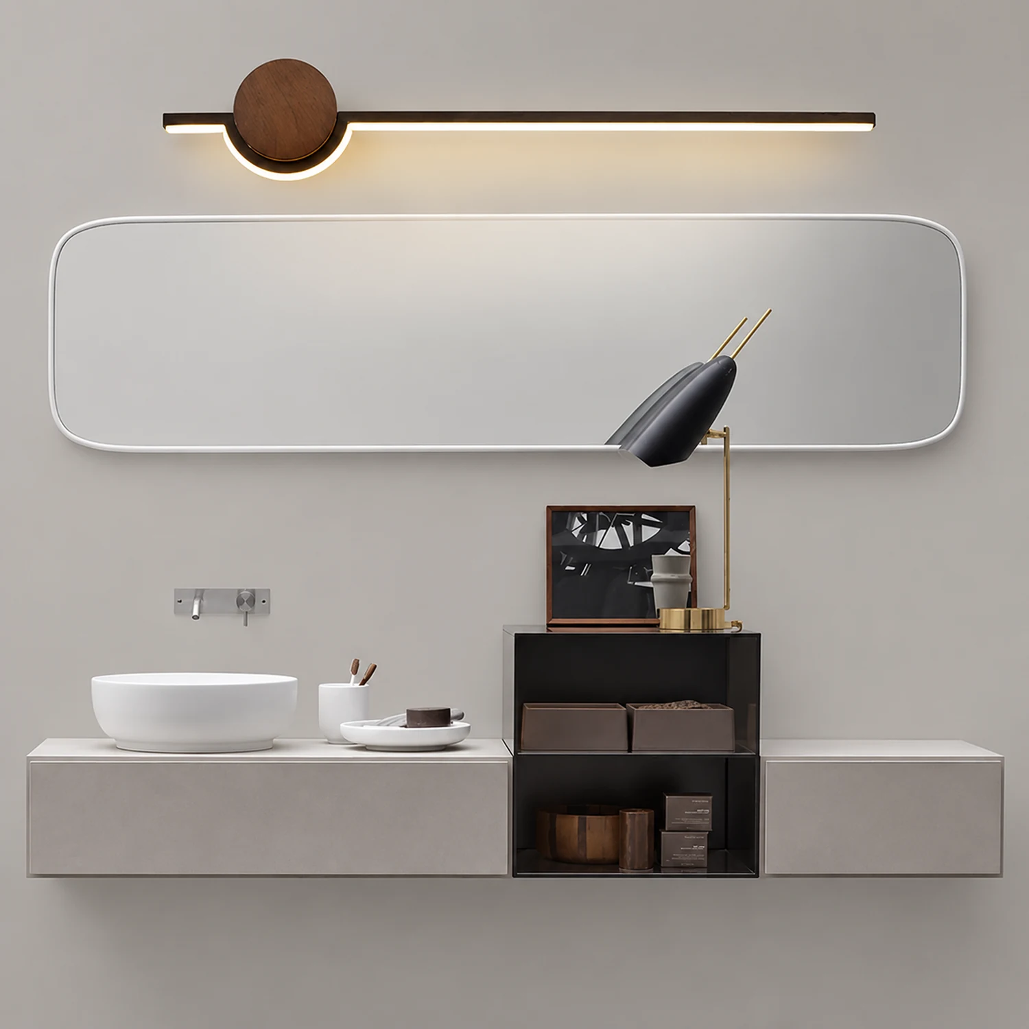 Edge Strip Eitelkeit Wandleuchte, 3 Farben - Lumpaz