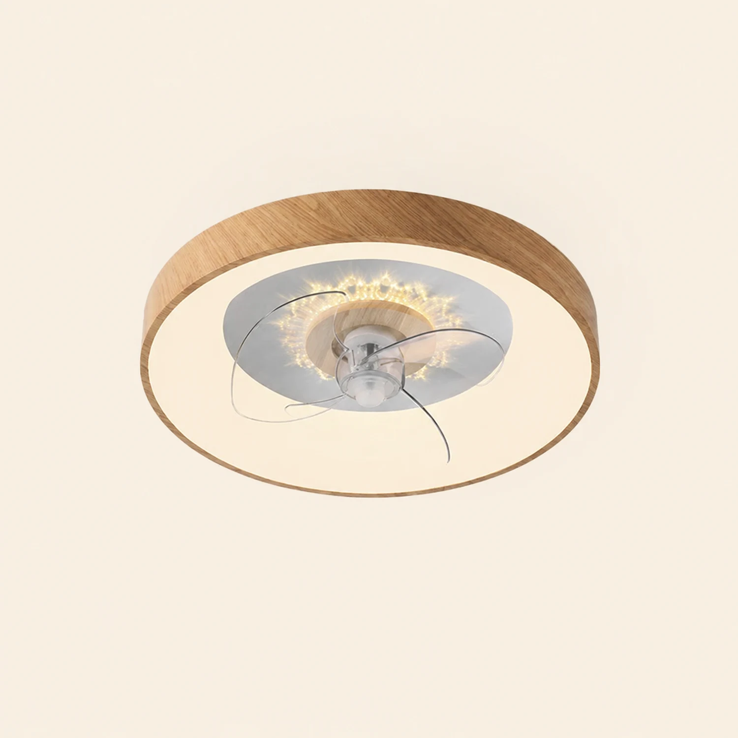 Ozawa Deckenventilator mit Beleuchtung, 4 Stile, ∅48CM/49CM/50CM - Lumpaz