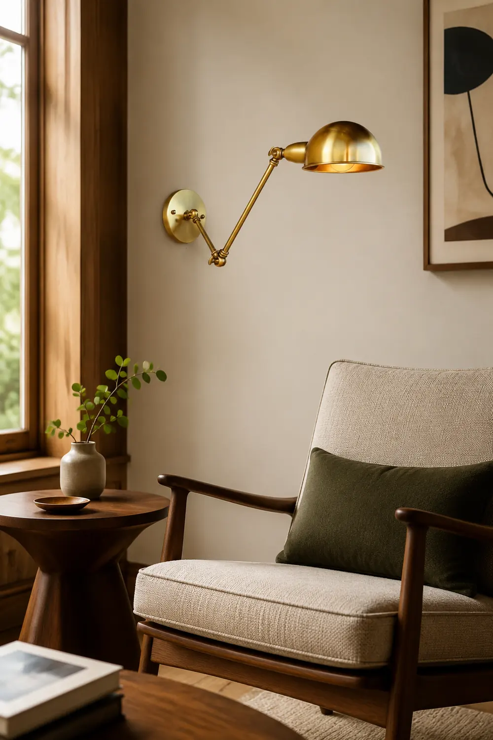 Brady Faltbare Retro Wandleuchte aus Eisen - Lumpaz