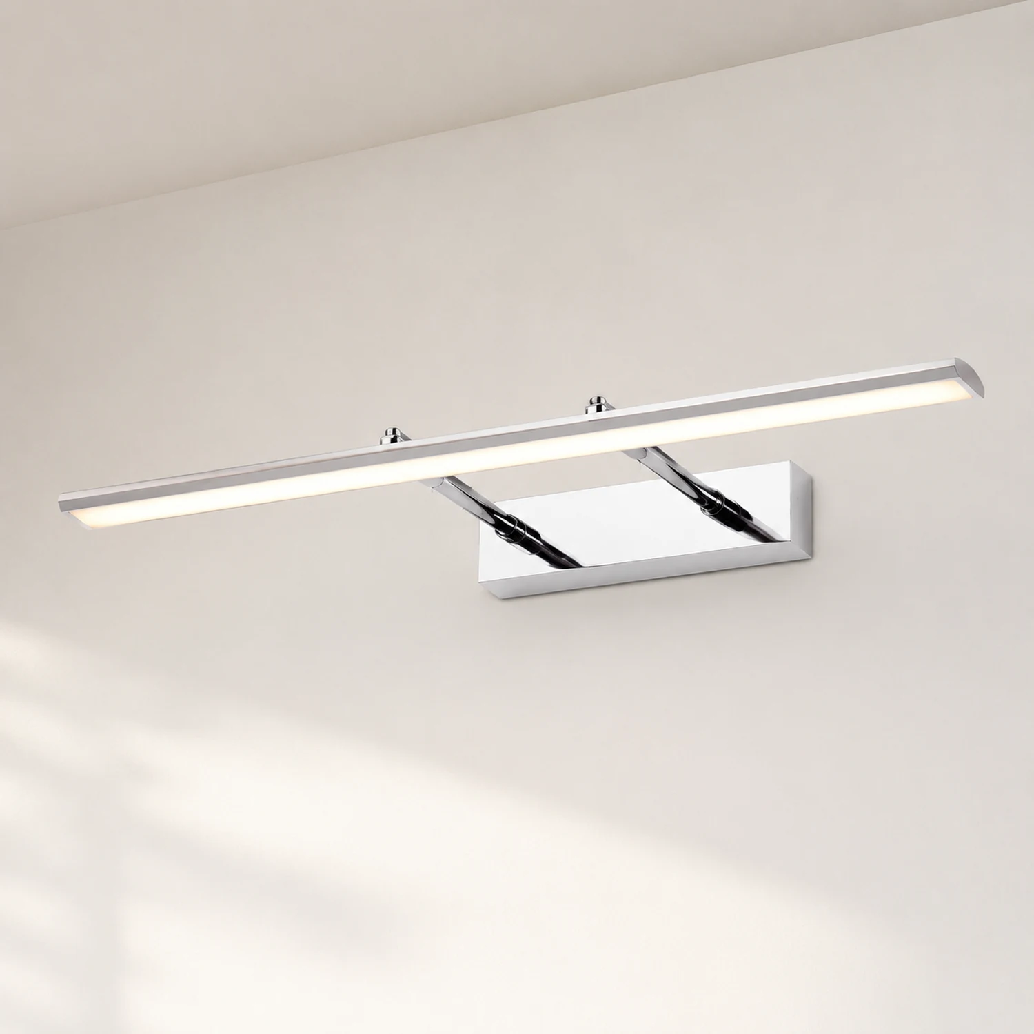 Leigh Spiegelfront Waschtisch-Wandleuchte, L 39/49/59/69CM - Lumpaz