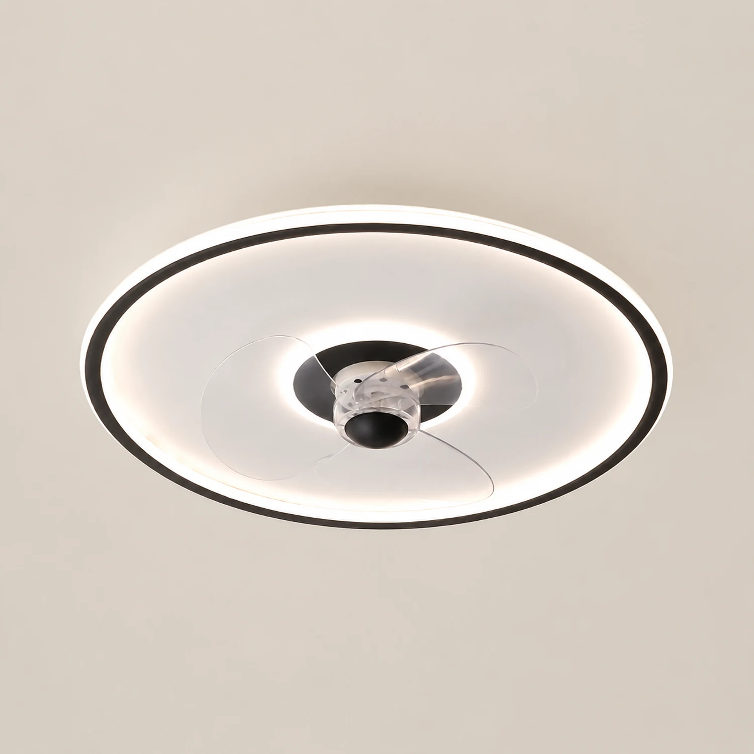 Edge Deckenventilator mit Beleuchtung, 6 Farben, ∅40CM - Lumpaz