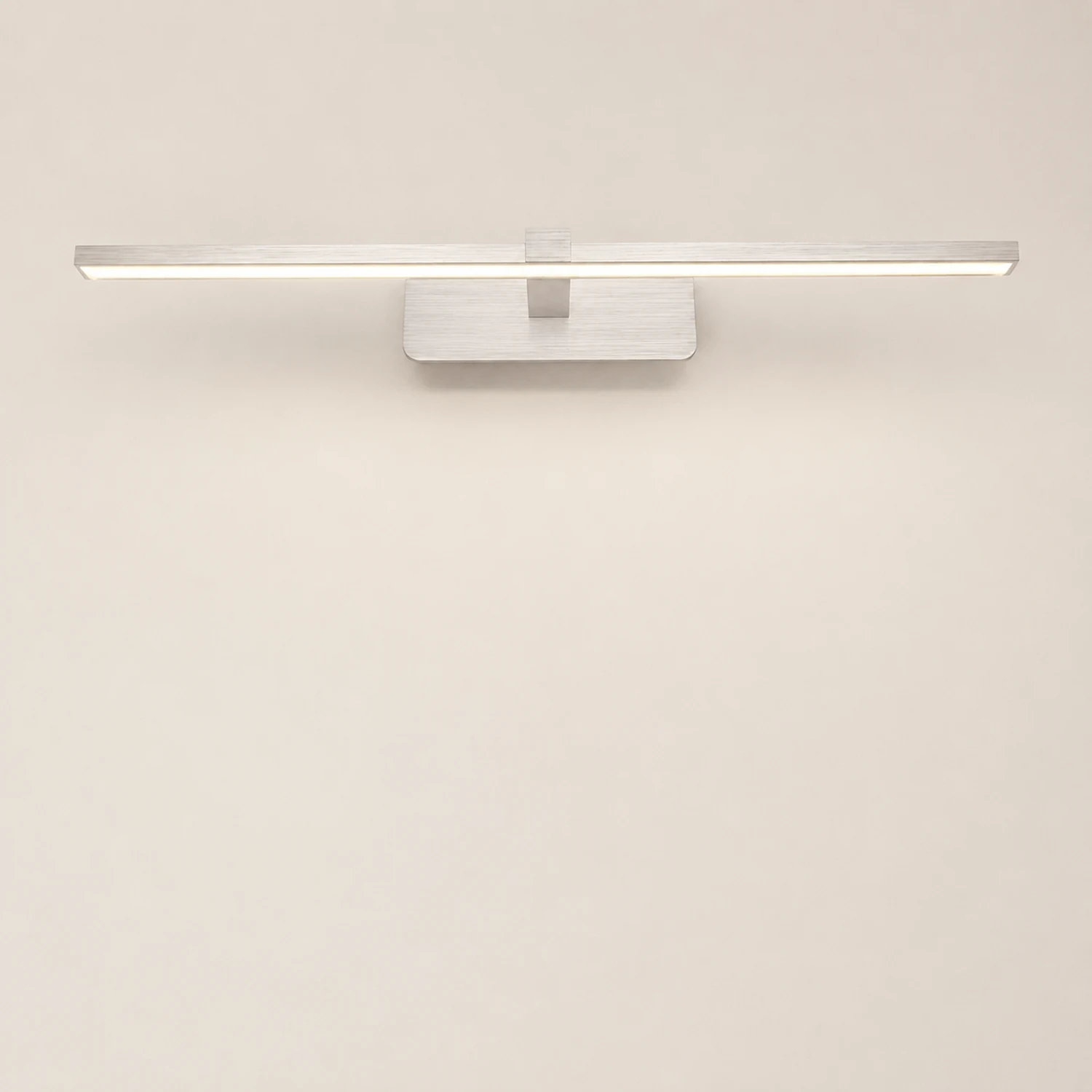 Leigh Spiegelfront Waschtisch-Wandleuchte, Silber, L 39/49/59CM - Lumpaz