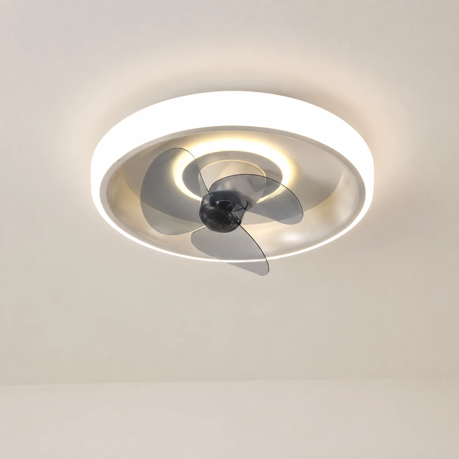 Quinn Deckenventilator mit Beleuchtung, 6 Farben, 2-flammig, ∅60CM - Lumpaz