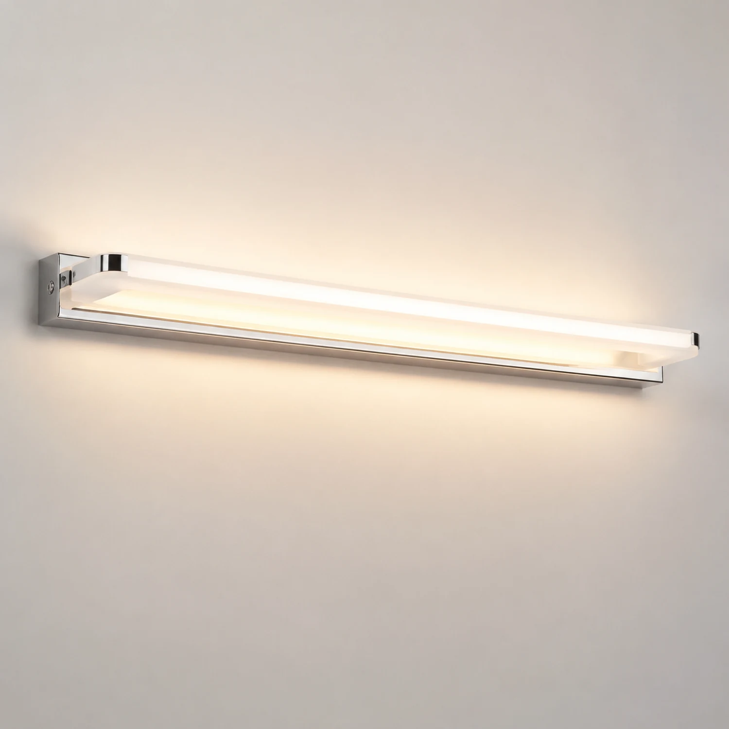 Leigh Spiegelfront Waschtisch-Wandleuchte, Metall, L40/50/60/70CM - Lumpaz