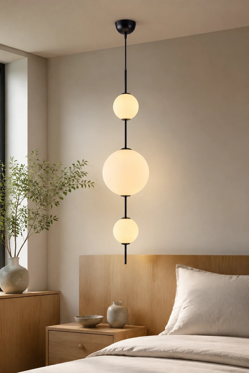 Valentina Pendelleuchte, 3 Stile, Metall & Glas - Lumpaz