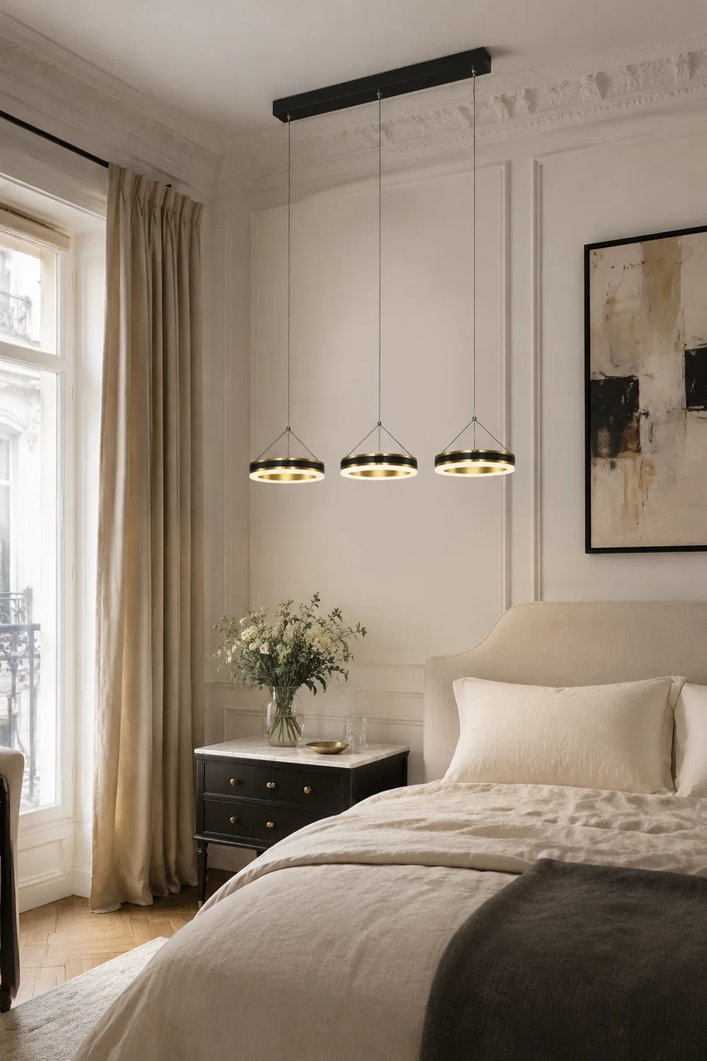Evette LED Pendelleuchte für Esszimmer Metall, 3-flammig - Lumpaz